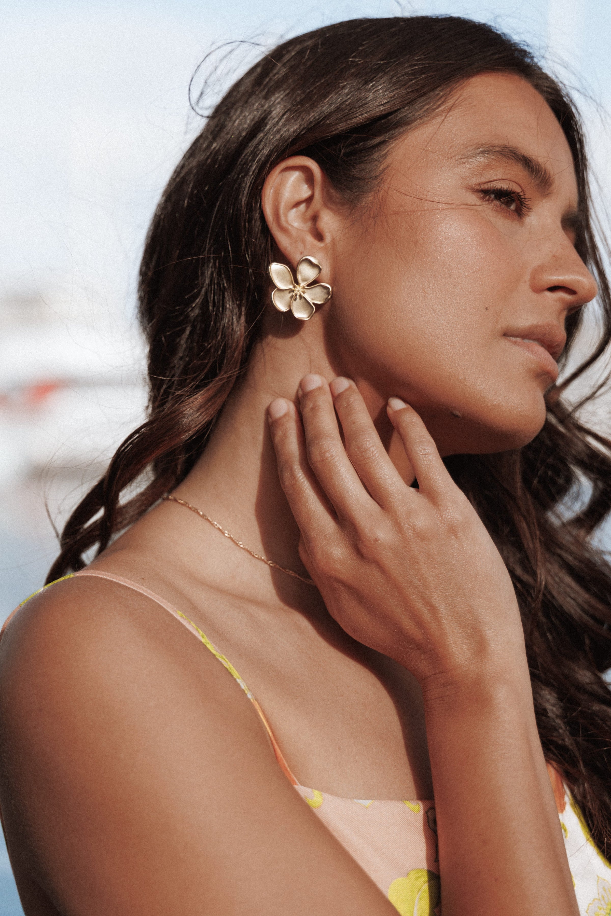 ACCESSORIES Gisella Flower Earrings - Gold