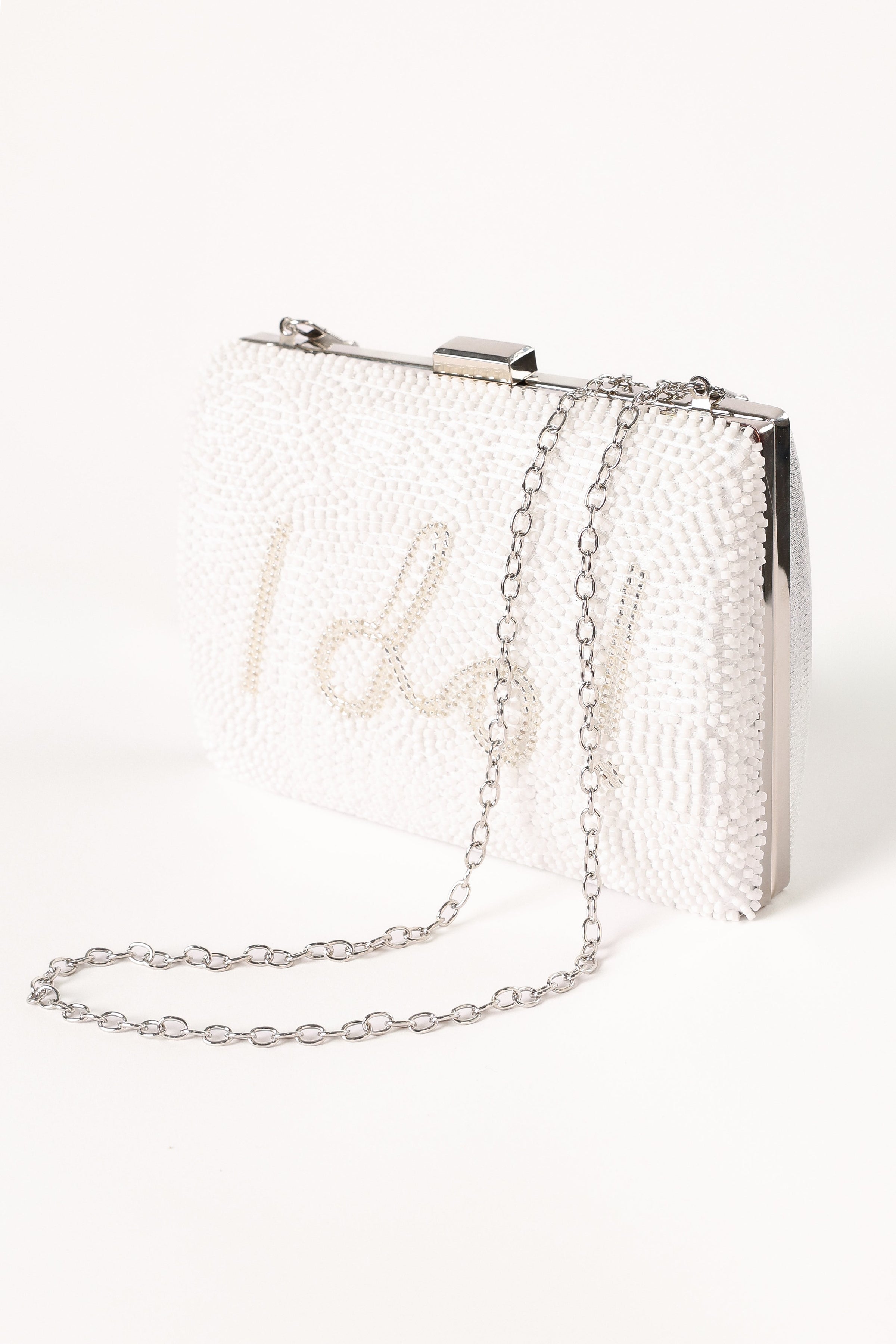 ACCESSORIES @Halle Clutch - White