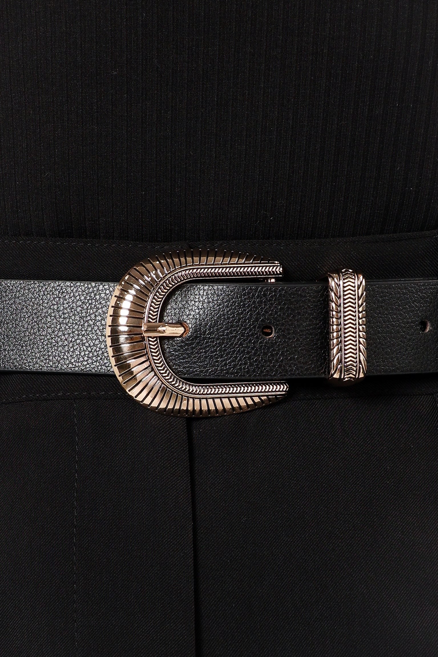 ACCESSORIES @Hayley Belt - Black/Gold