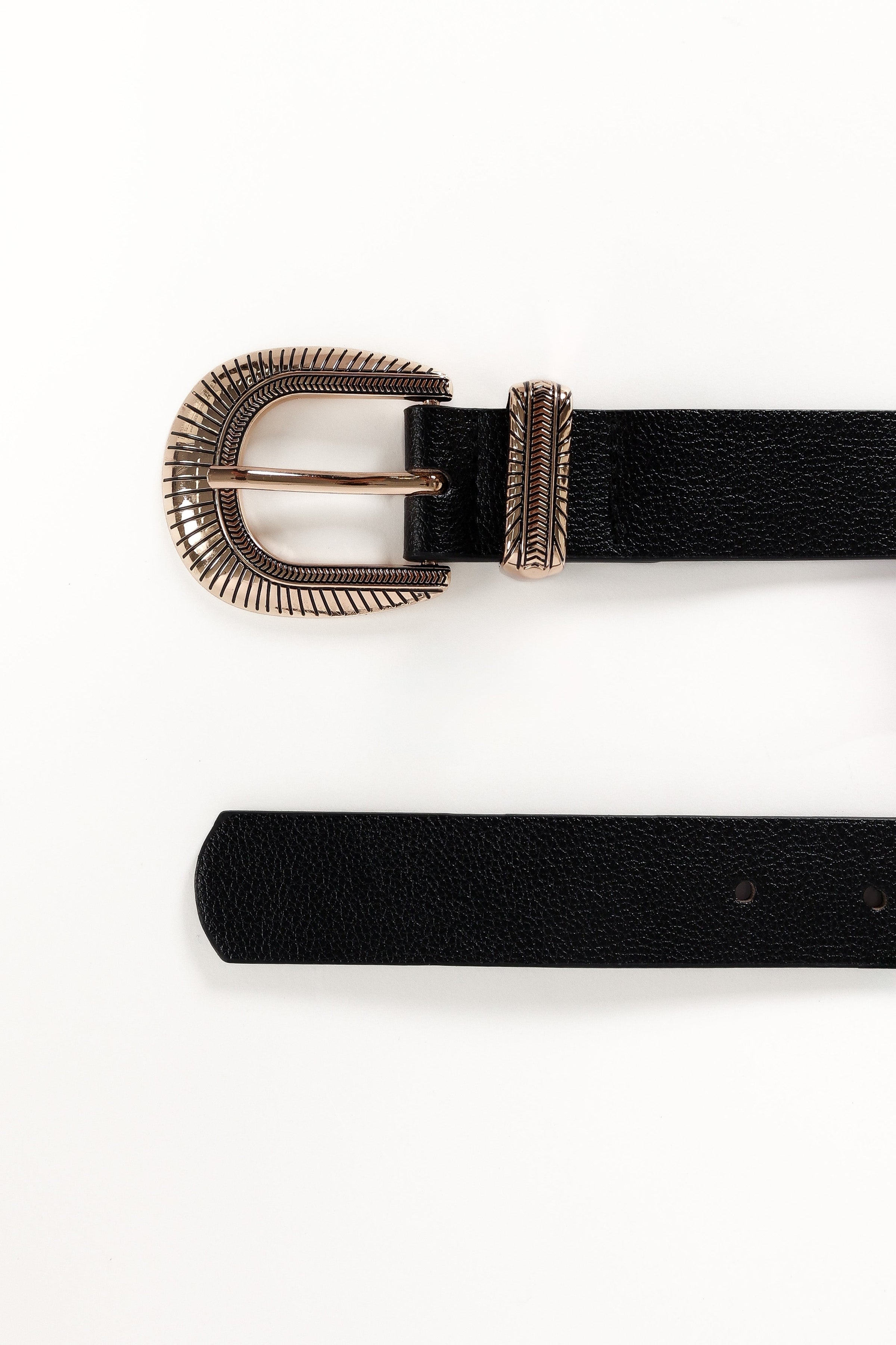 ACCESSORIES @Hayley Belt - Black/Gold