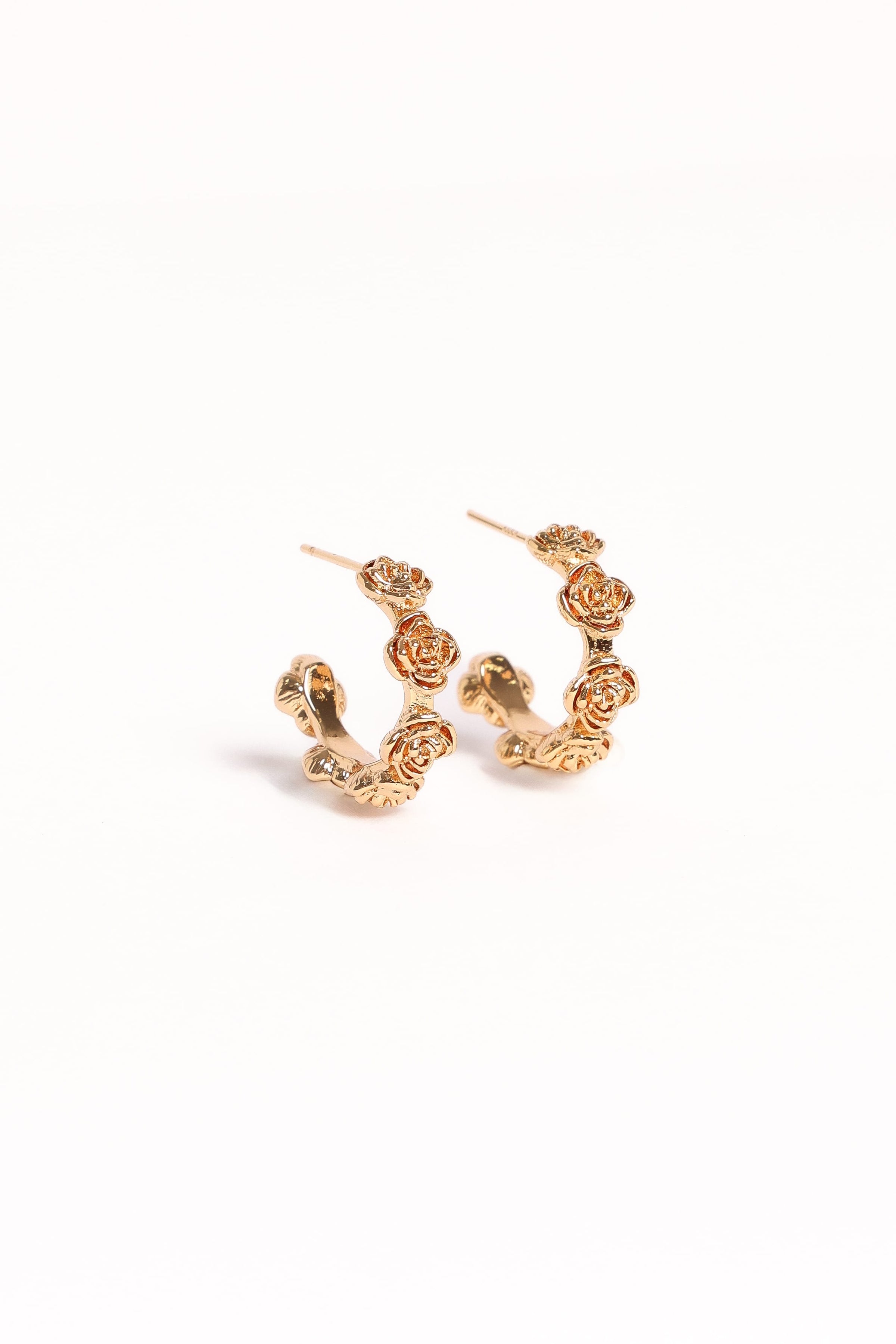 ACCESSORIES Jennie Flower Earrings - Gold
