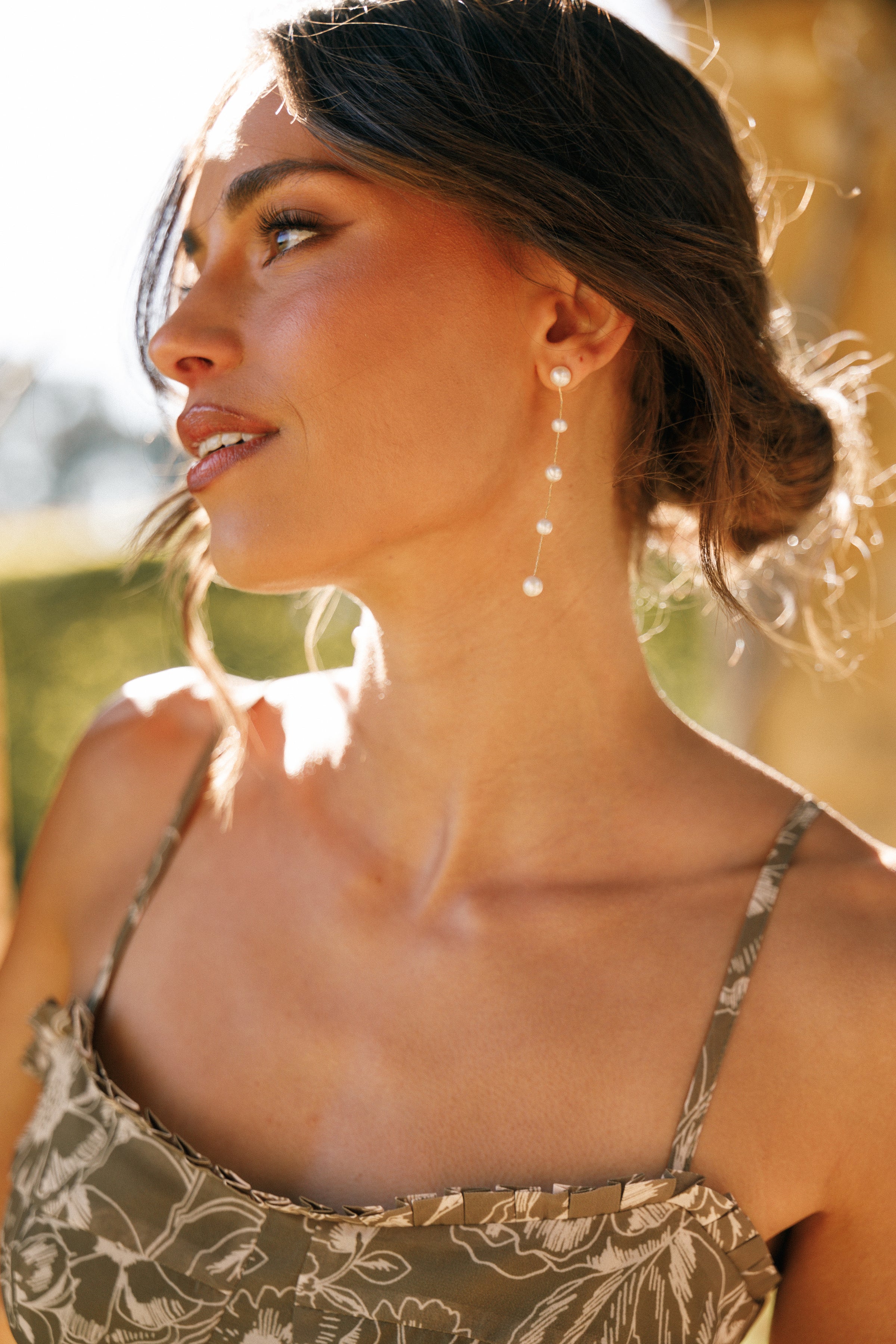 ACCESSORIES Julianna Pearl Earrings - Gold