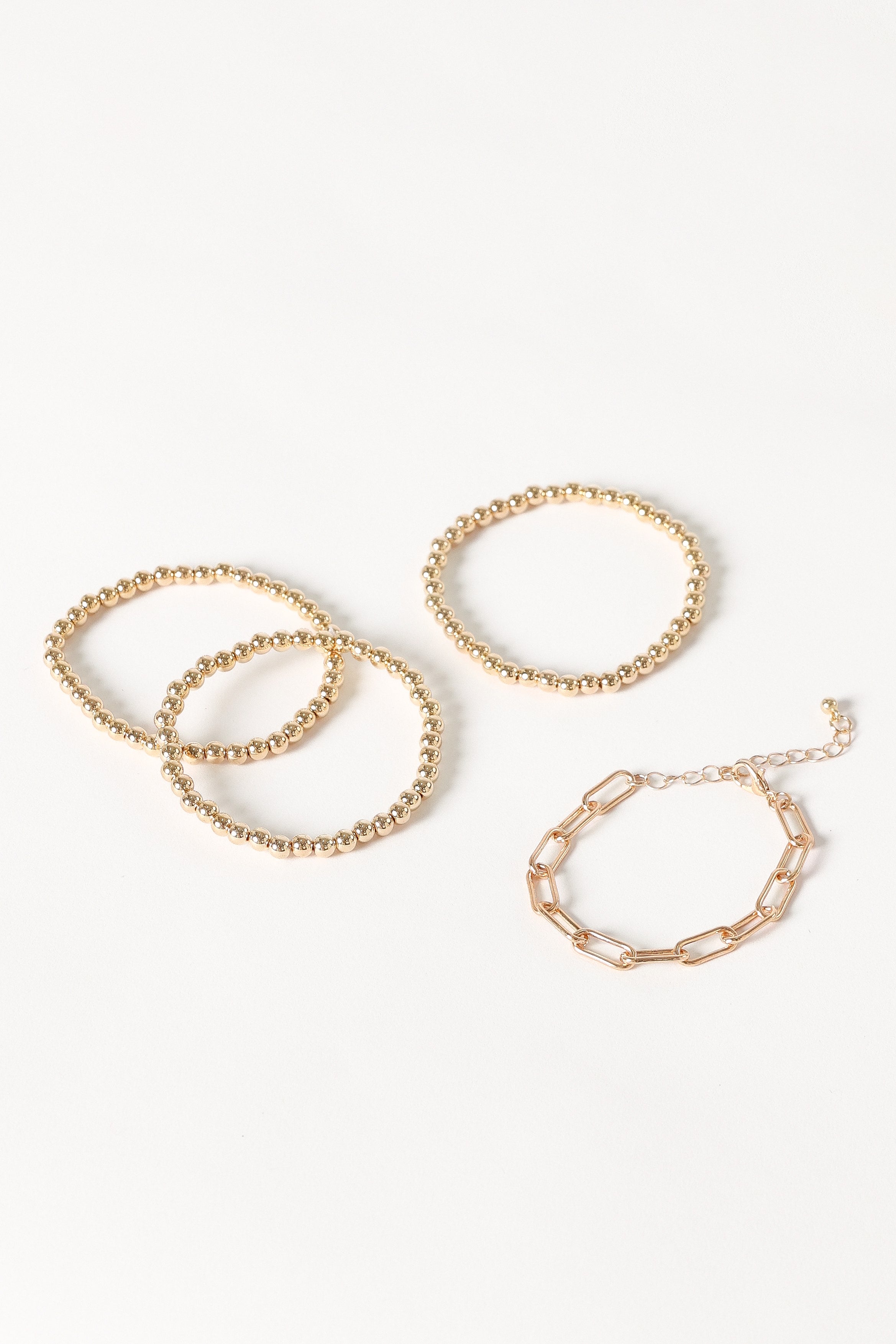 ACCESSORIES Kaleigh Stacked Bracelets - Gold