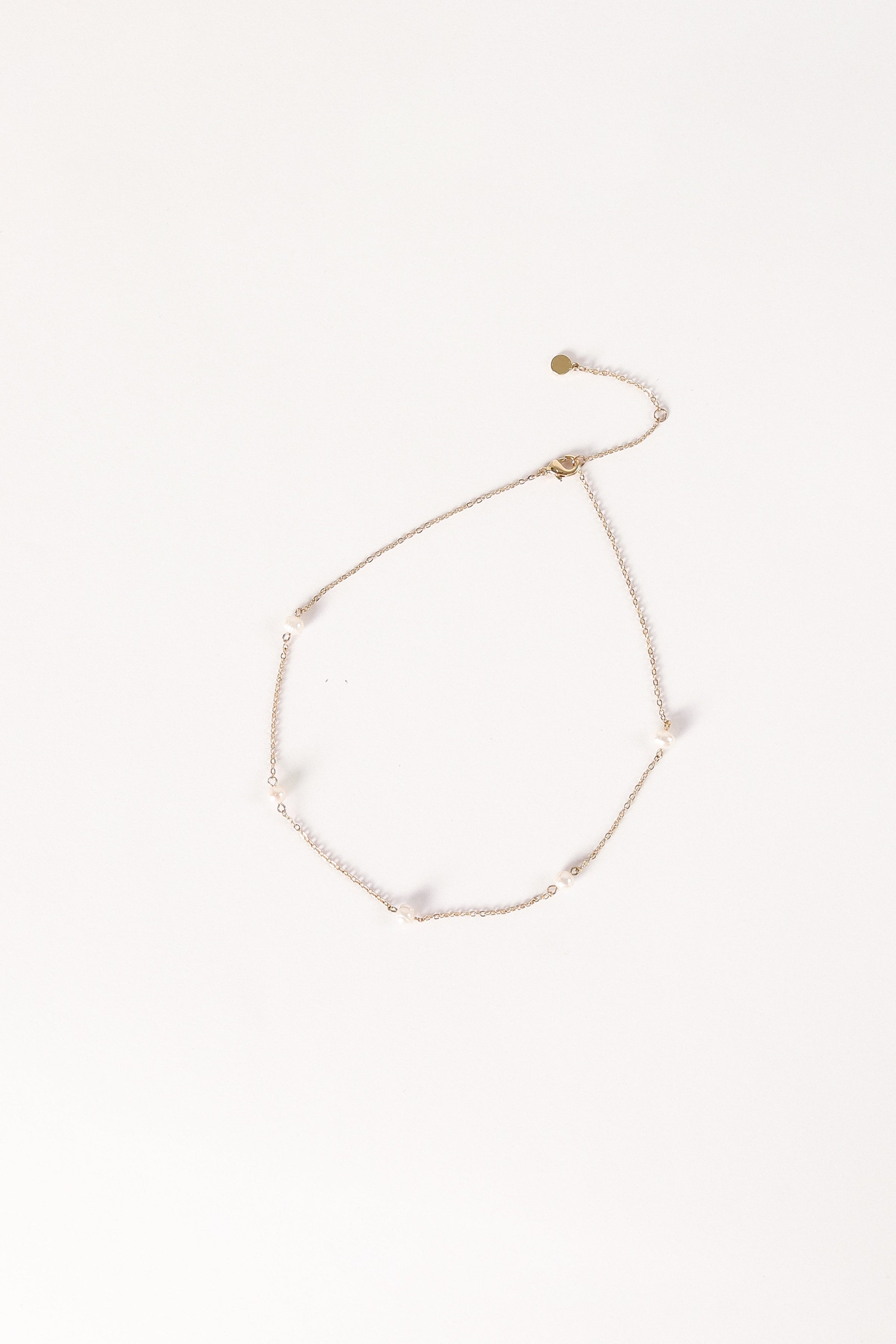 ACCESSORIES @Kealy Pearl Necklace - Gold