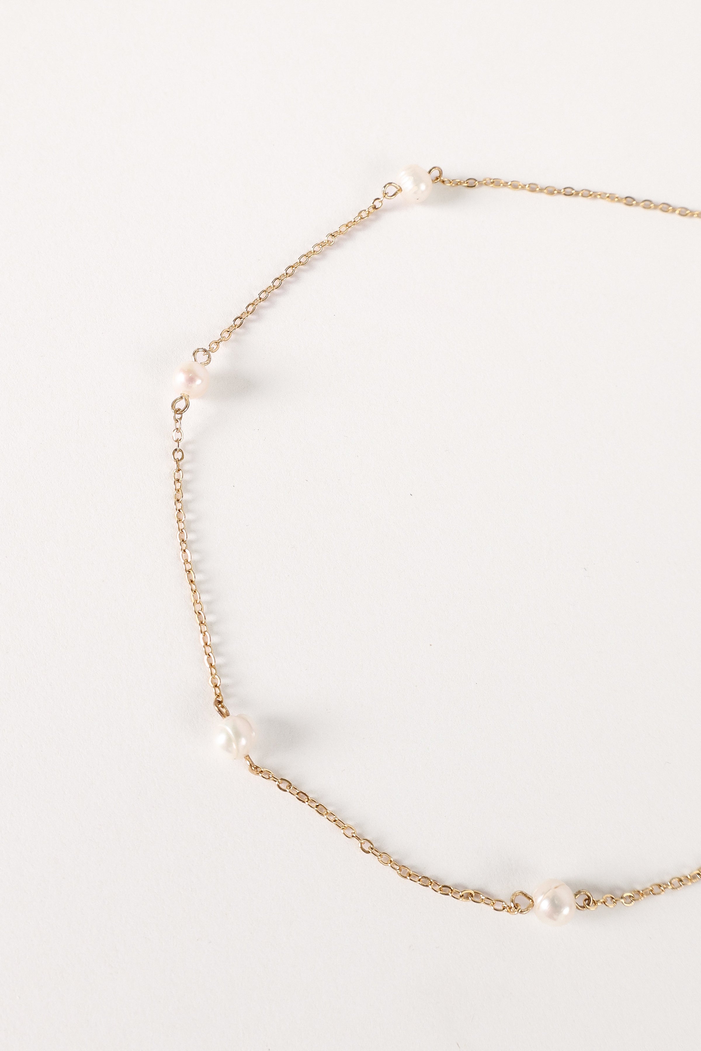 ACCESSORIES @Kealy Pearl Necklace - Gold