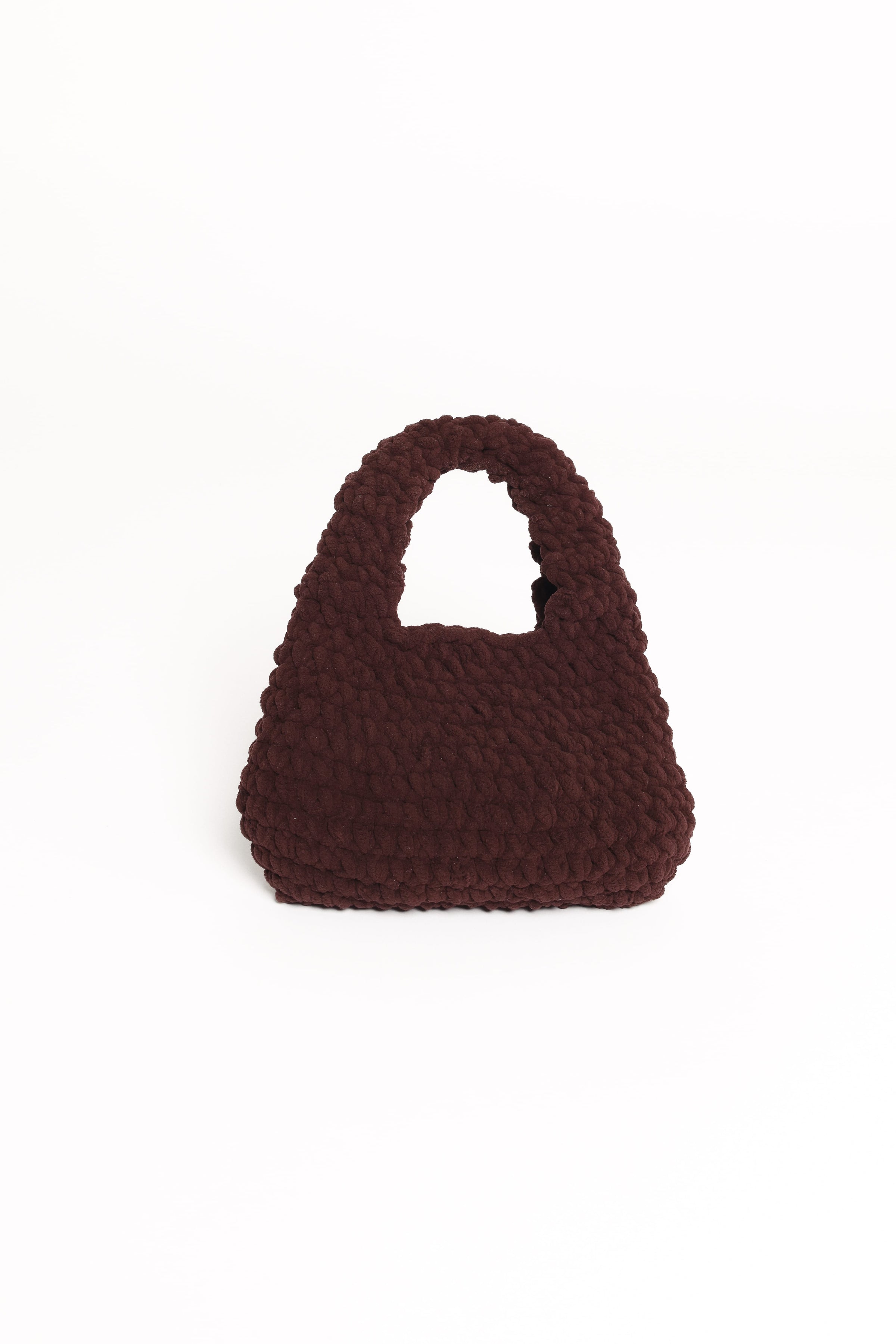 ACCESSORIES Lani Knitted Handbag - Chocolate