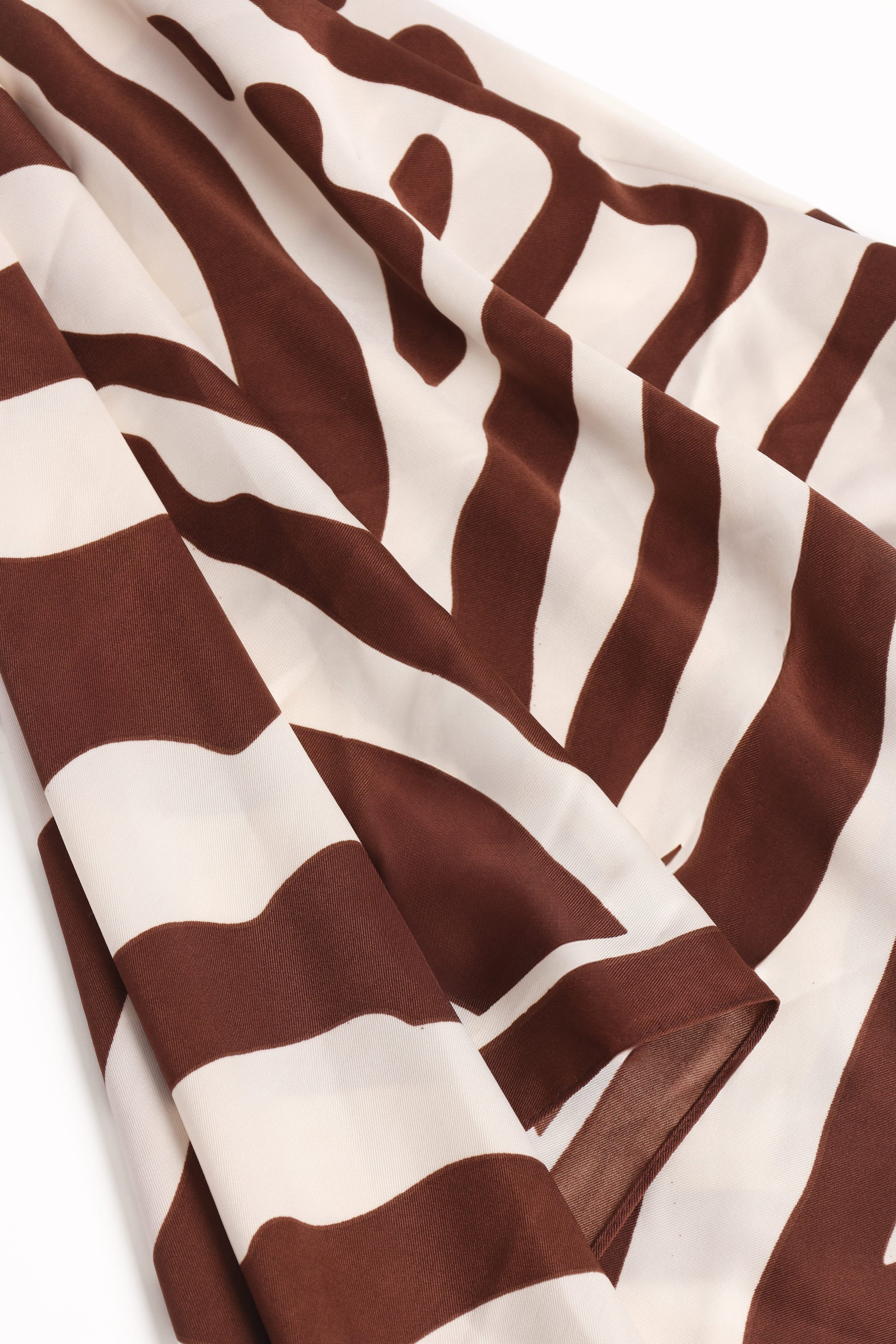 ACCESSORIES Lara Hair Scarf - Chocolate/White