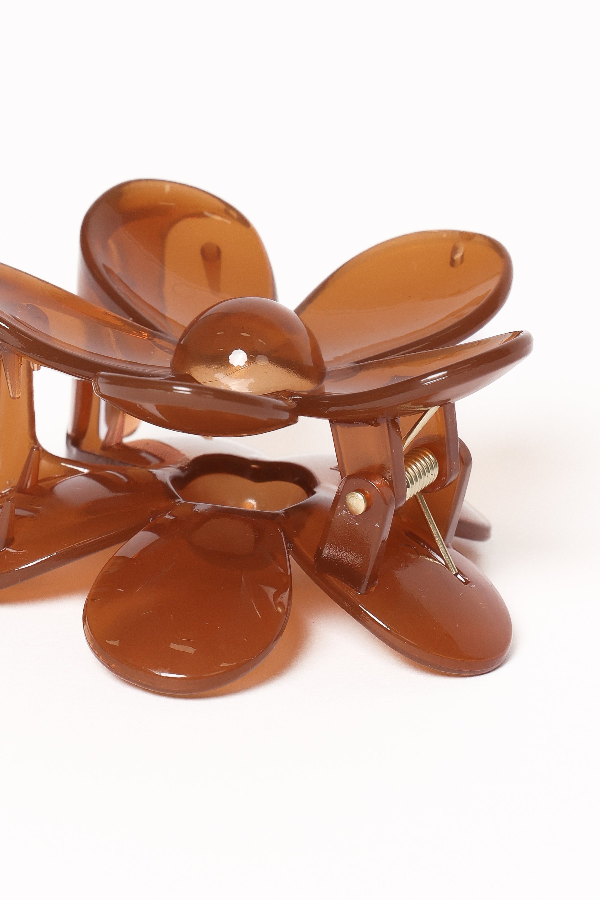 ACCESSORIES Leona Flower Clip - Brown