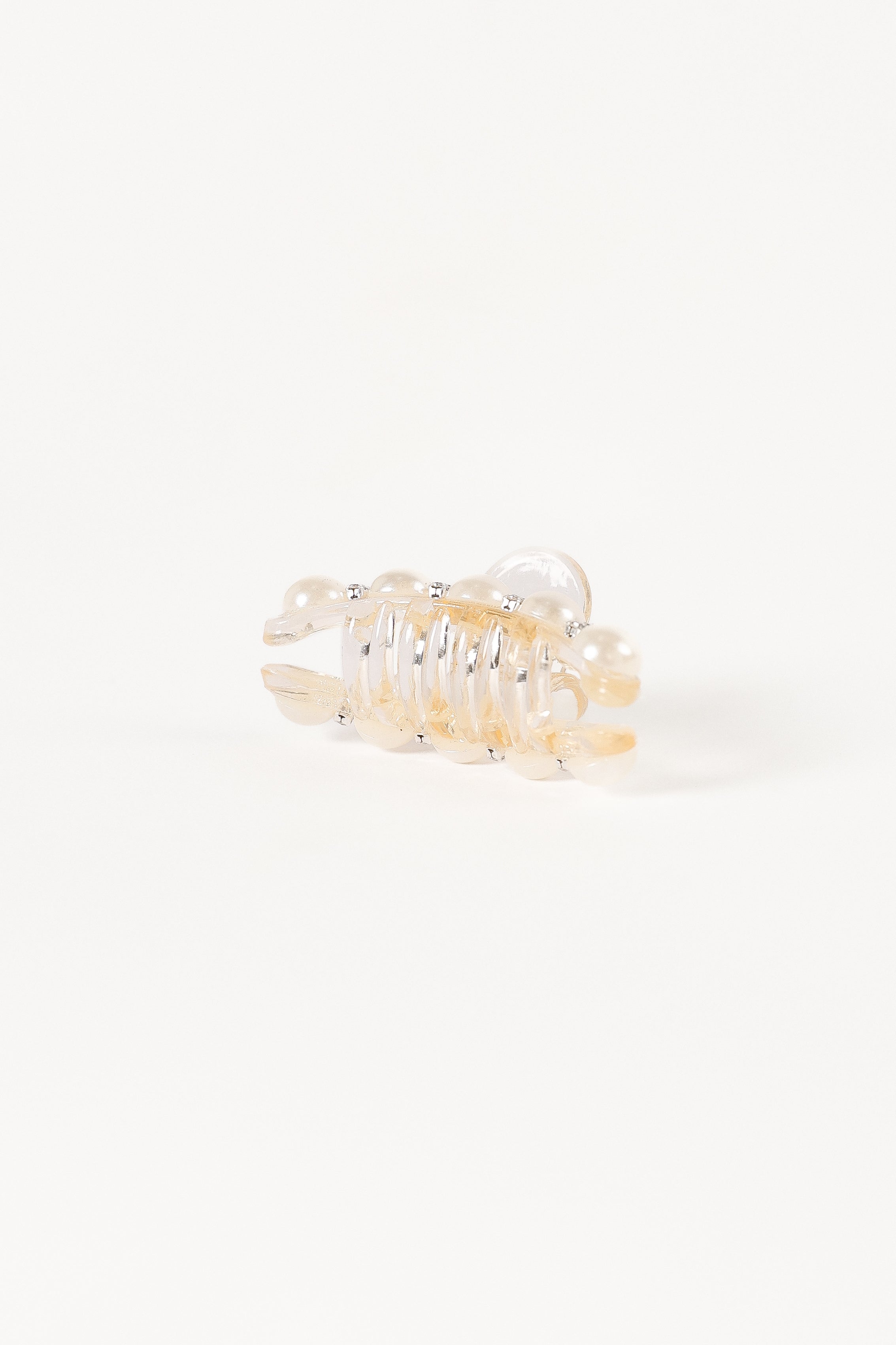 ACCESSORIES @Lile Pearl Hair Clip - White