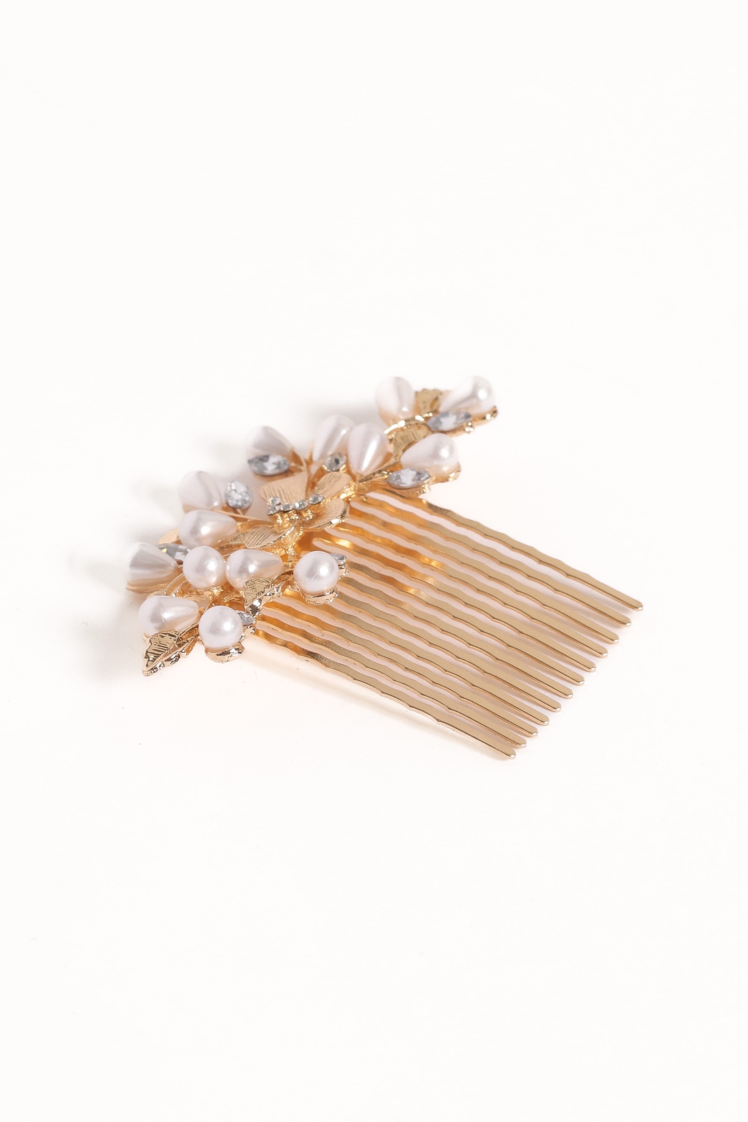 ACCESSORIES Madelaine Hair Comb - Gold/Pearl
