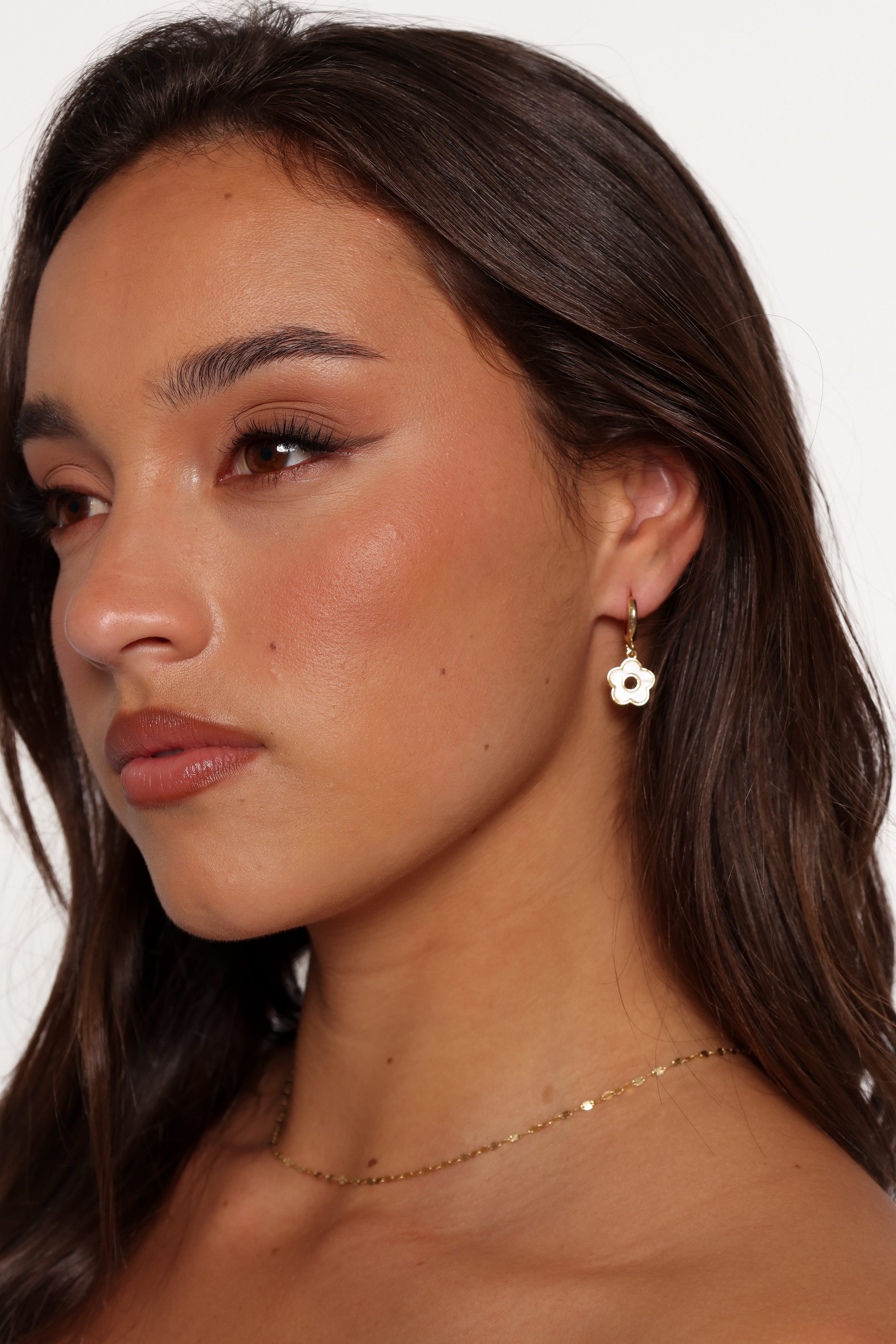 ACCESSORIES Marcella Flower Earrings - Gold