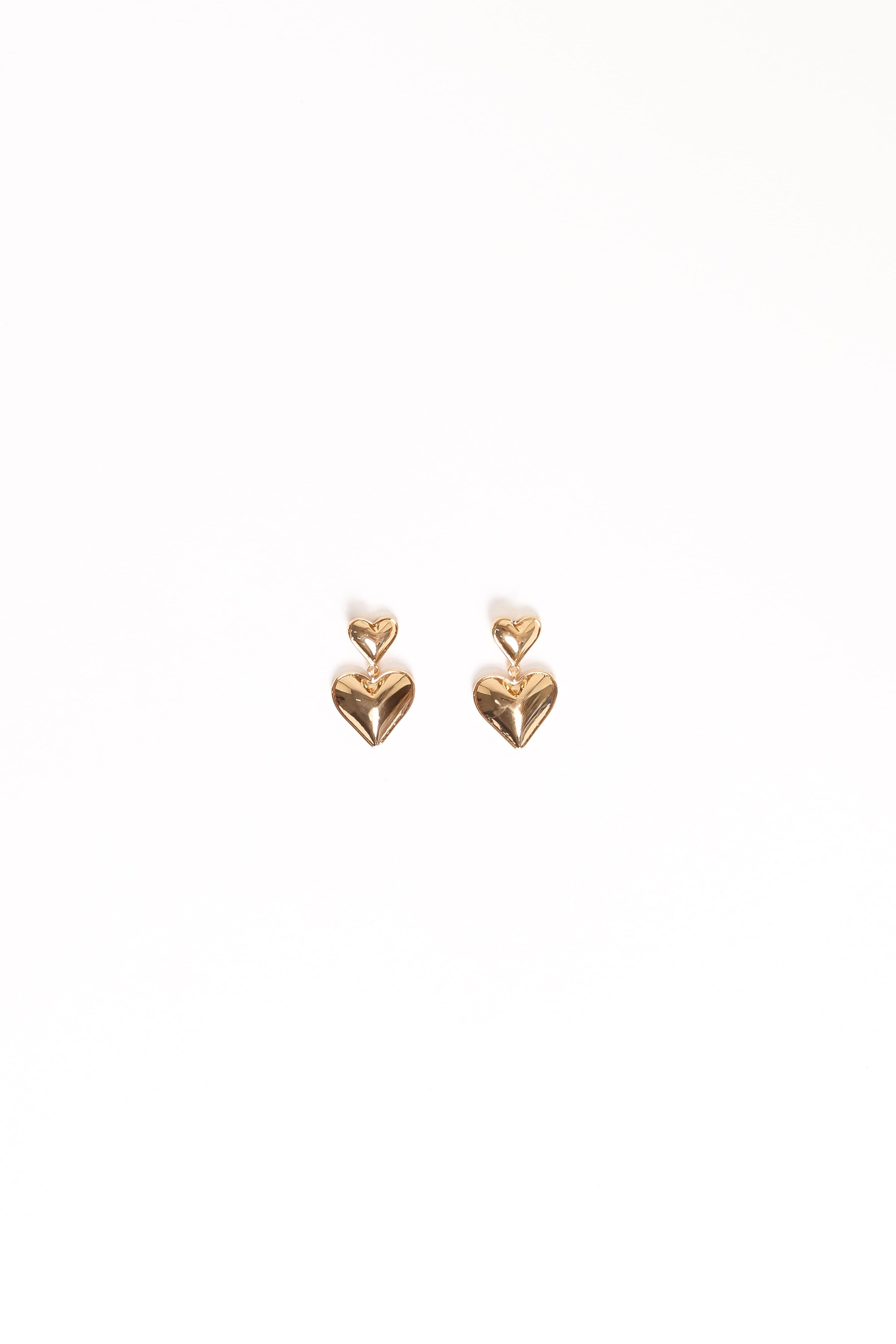 ACCESSORIES Mariana Heart Earrings - Gold