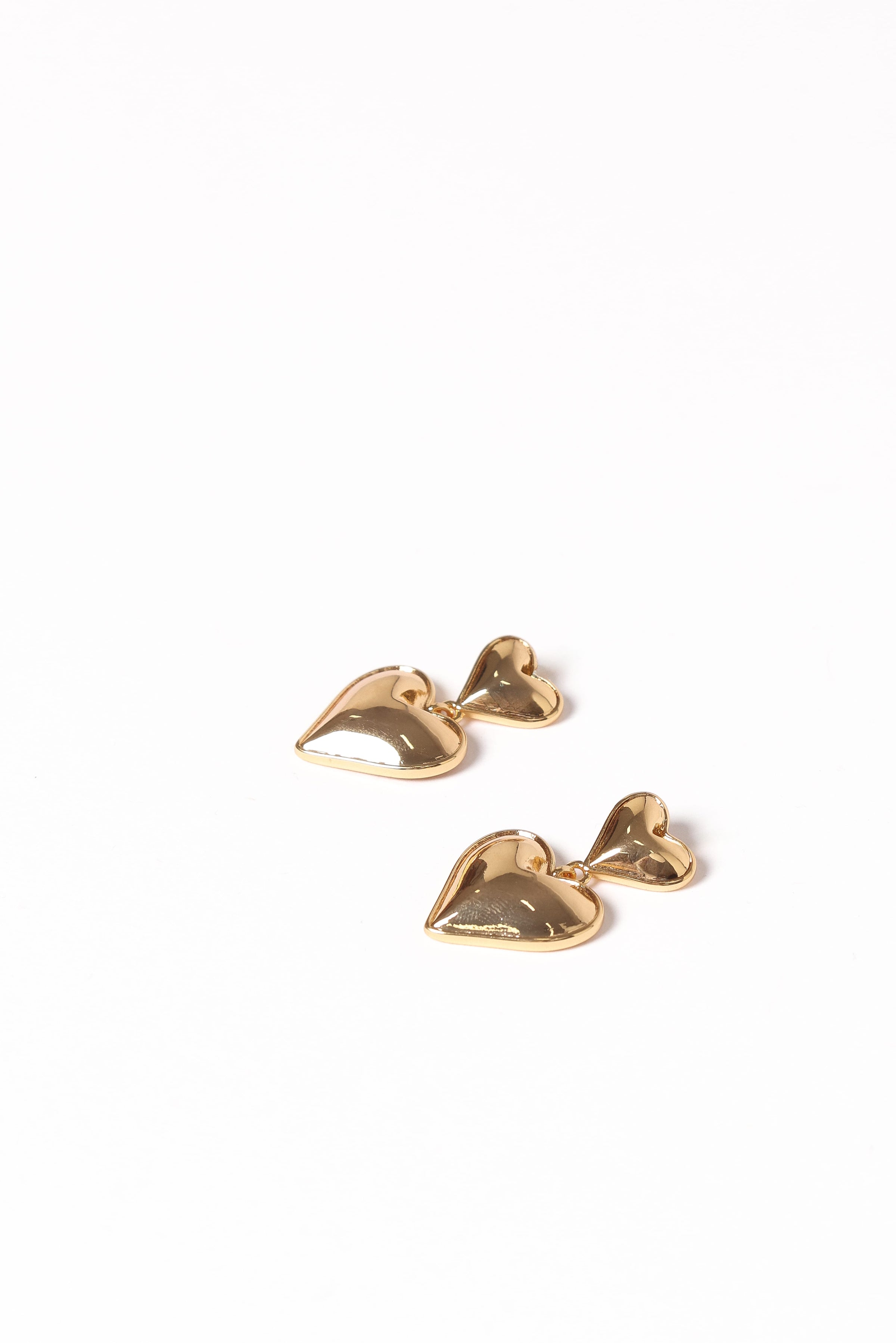 ACCESSORIES Mariana Heart Earrings - Gold