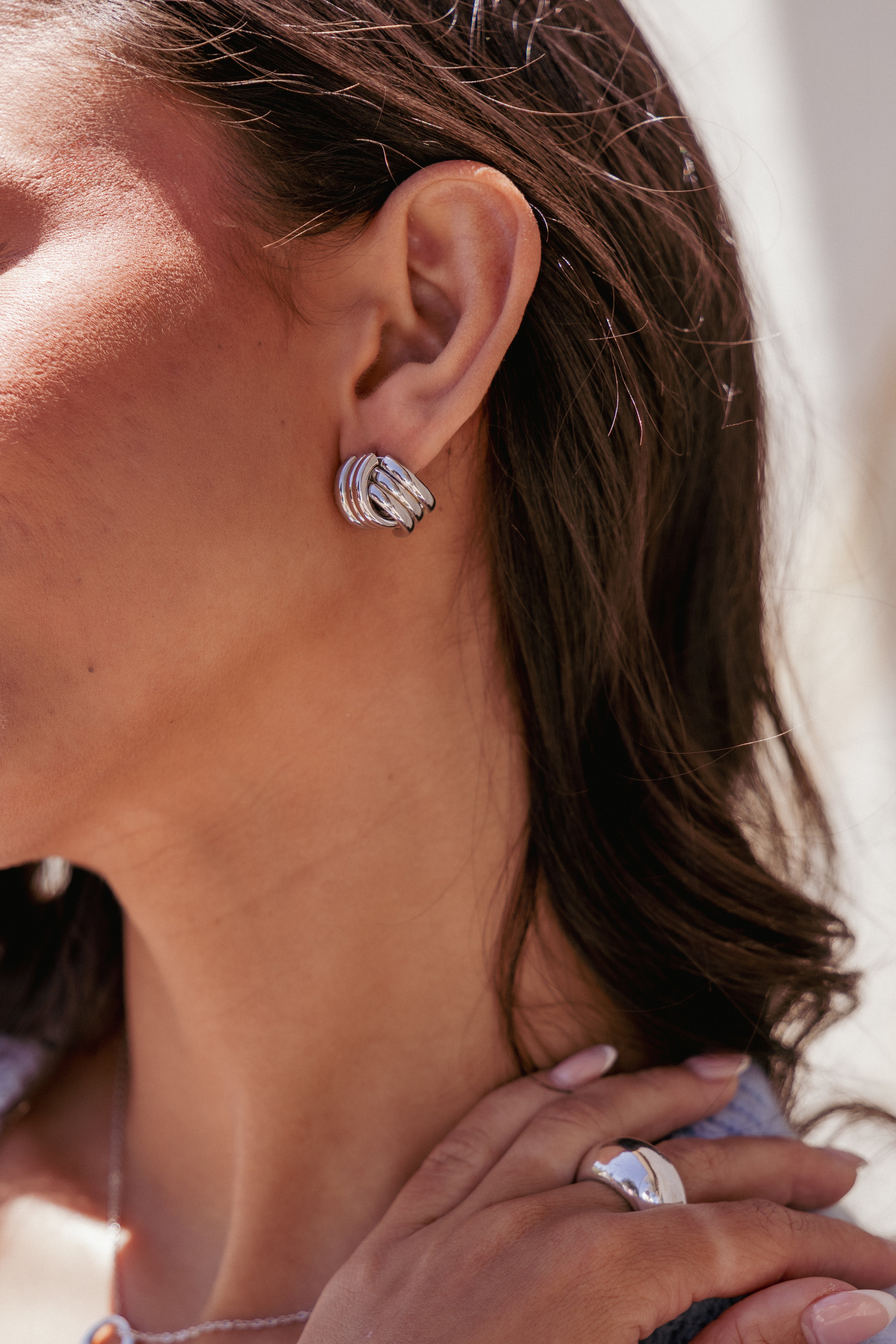 ACCESSORIES Marigold Earrings - Silver