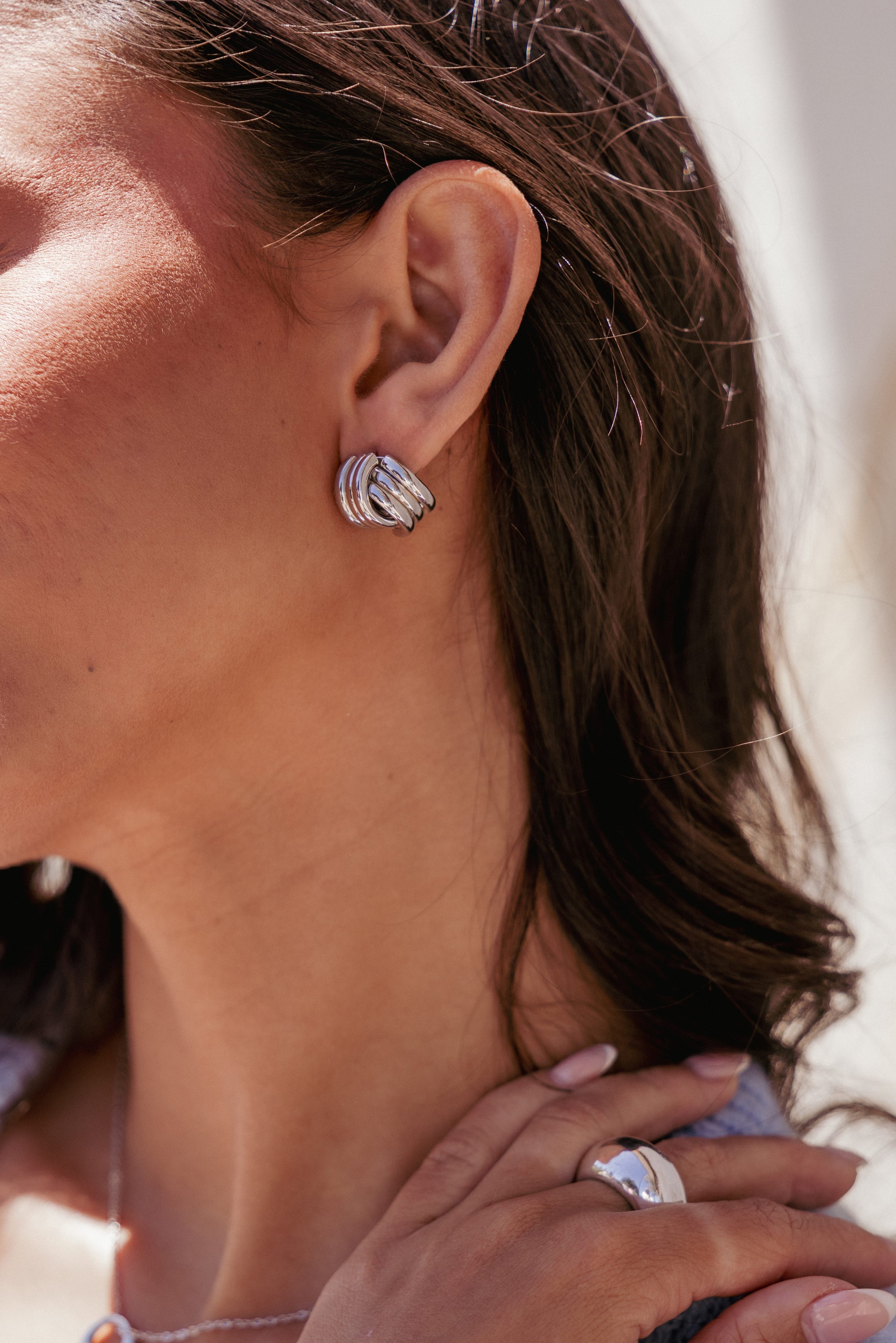 ACCESSORIES Marigold Earrings - Silver