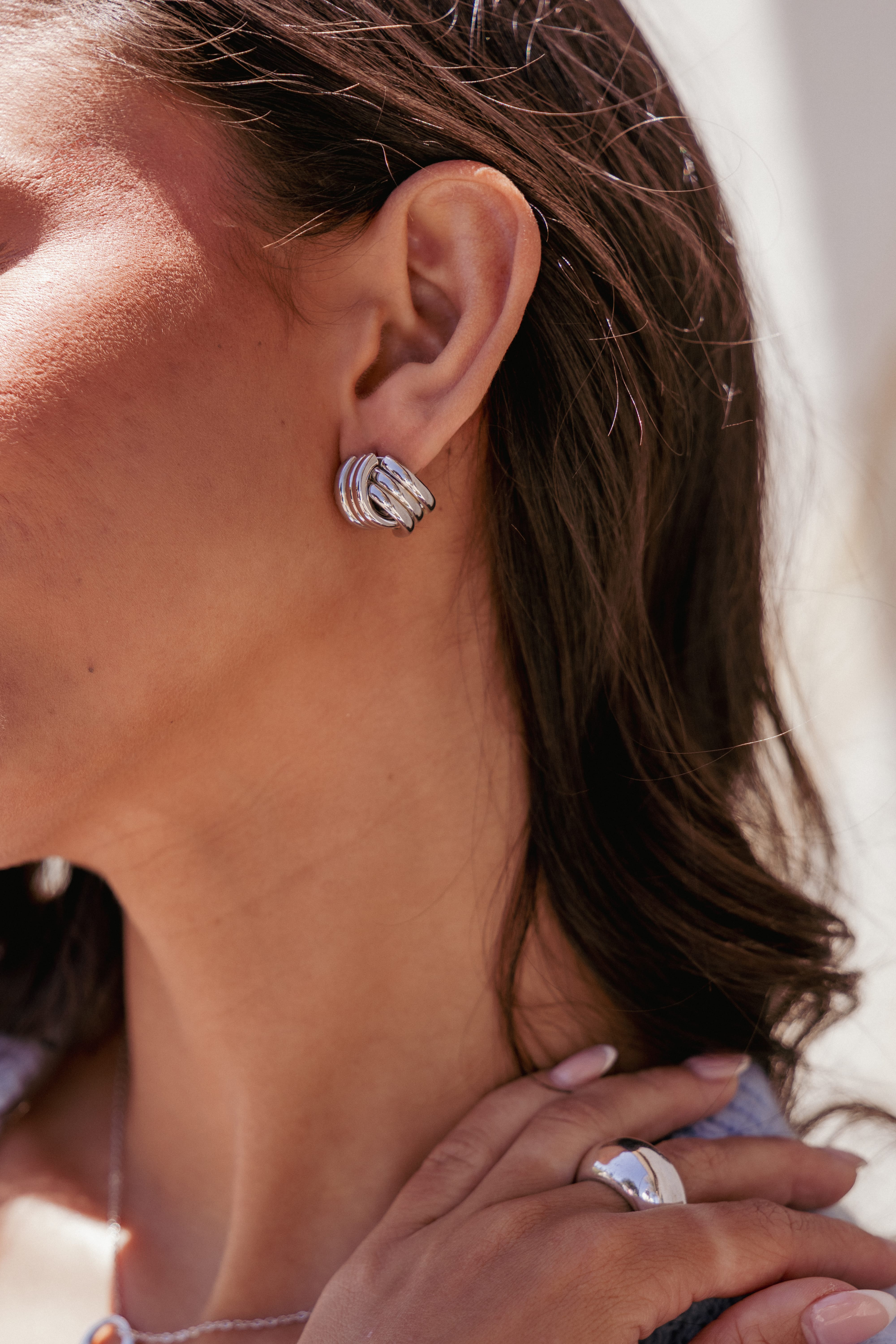 ACCESSORIES Marigold Earrings - Silver