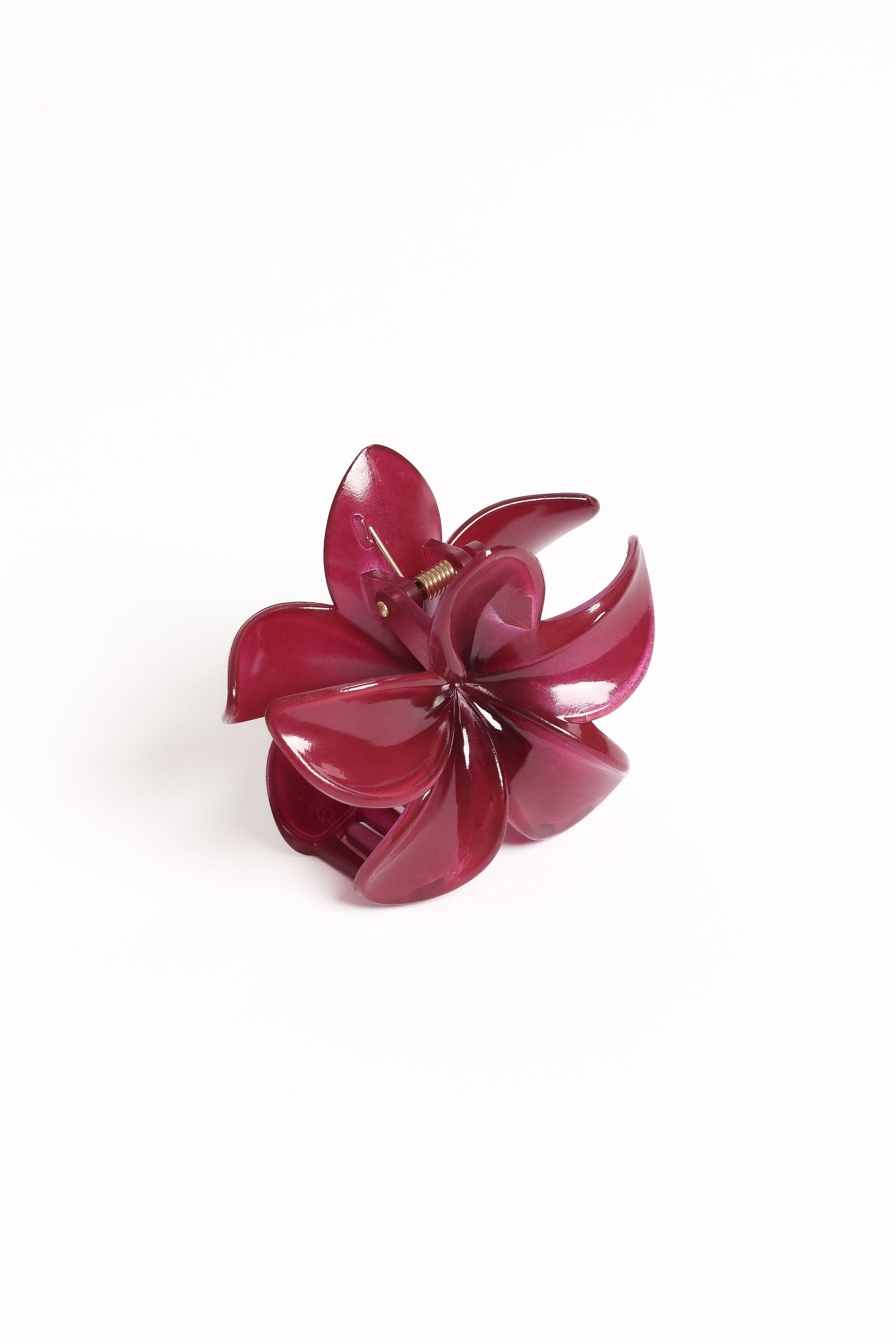 ACCESSORIES Marissa Flower Hair Clip - Wine