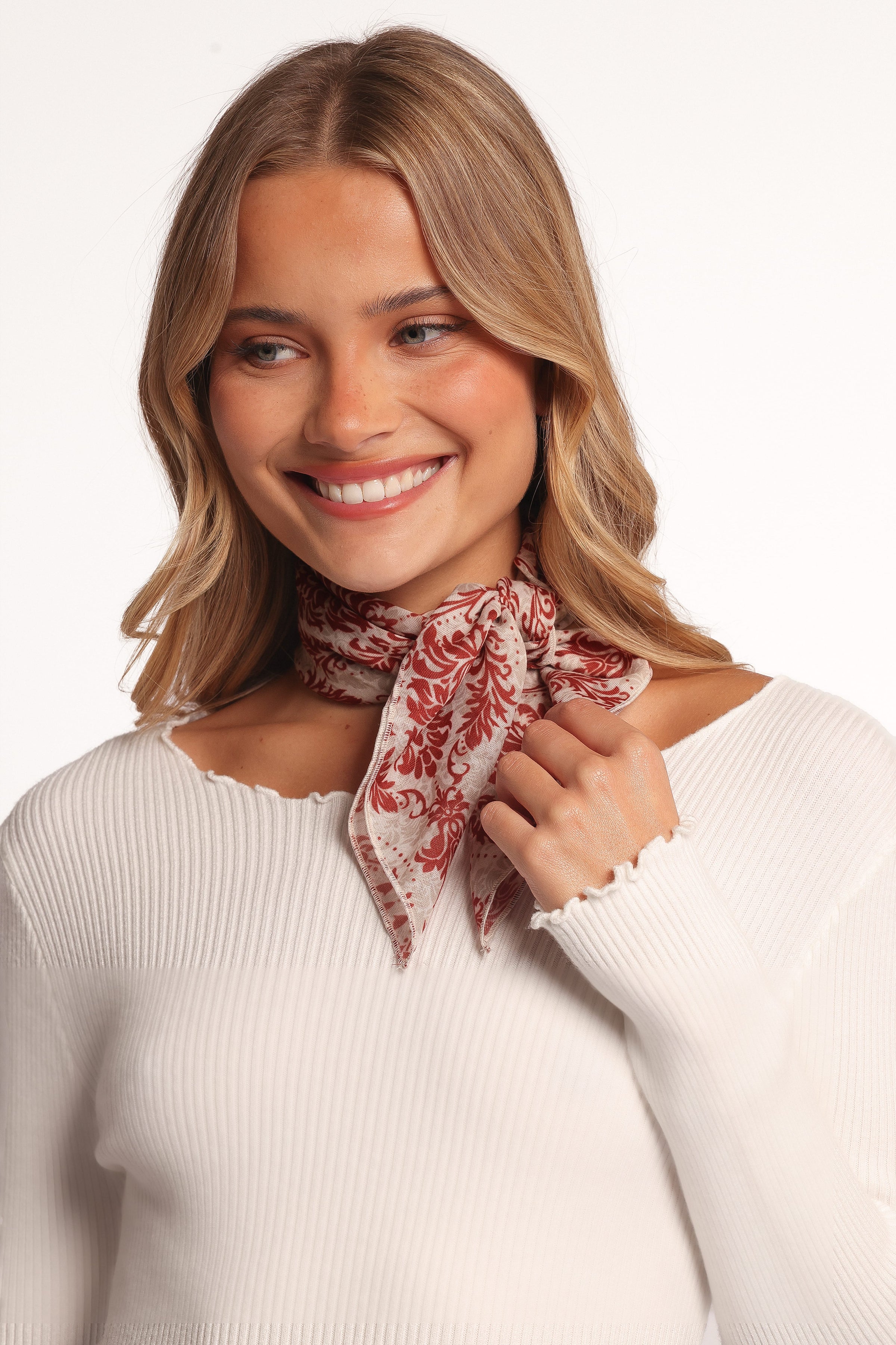 ACCESSORIES Melanie Scarf - Red Floral