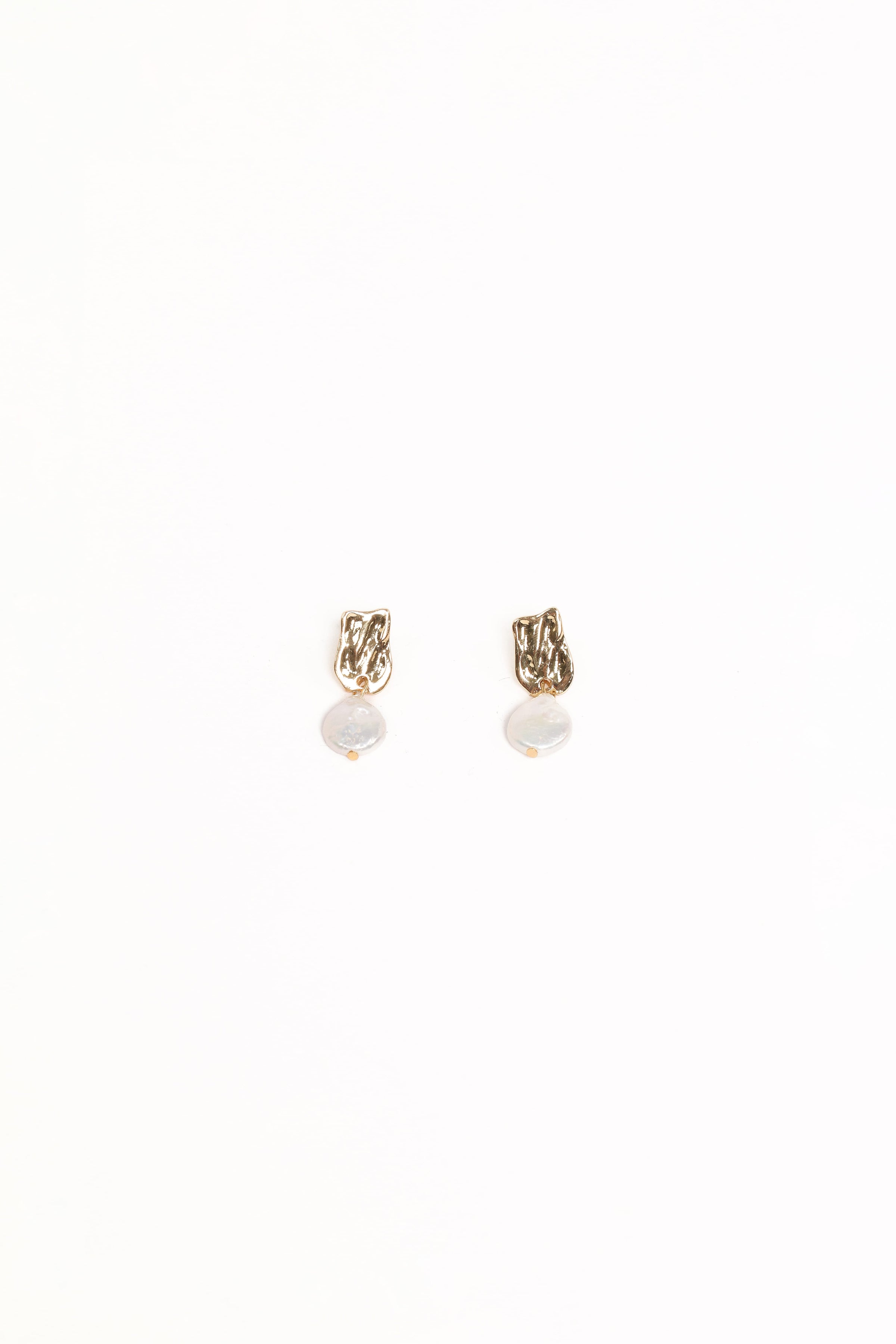 ACCESSORIES Micaela Pearl Earrings - Gold