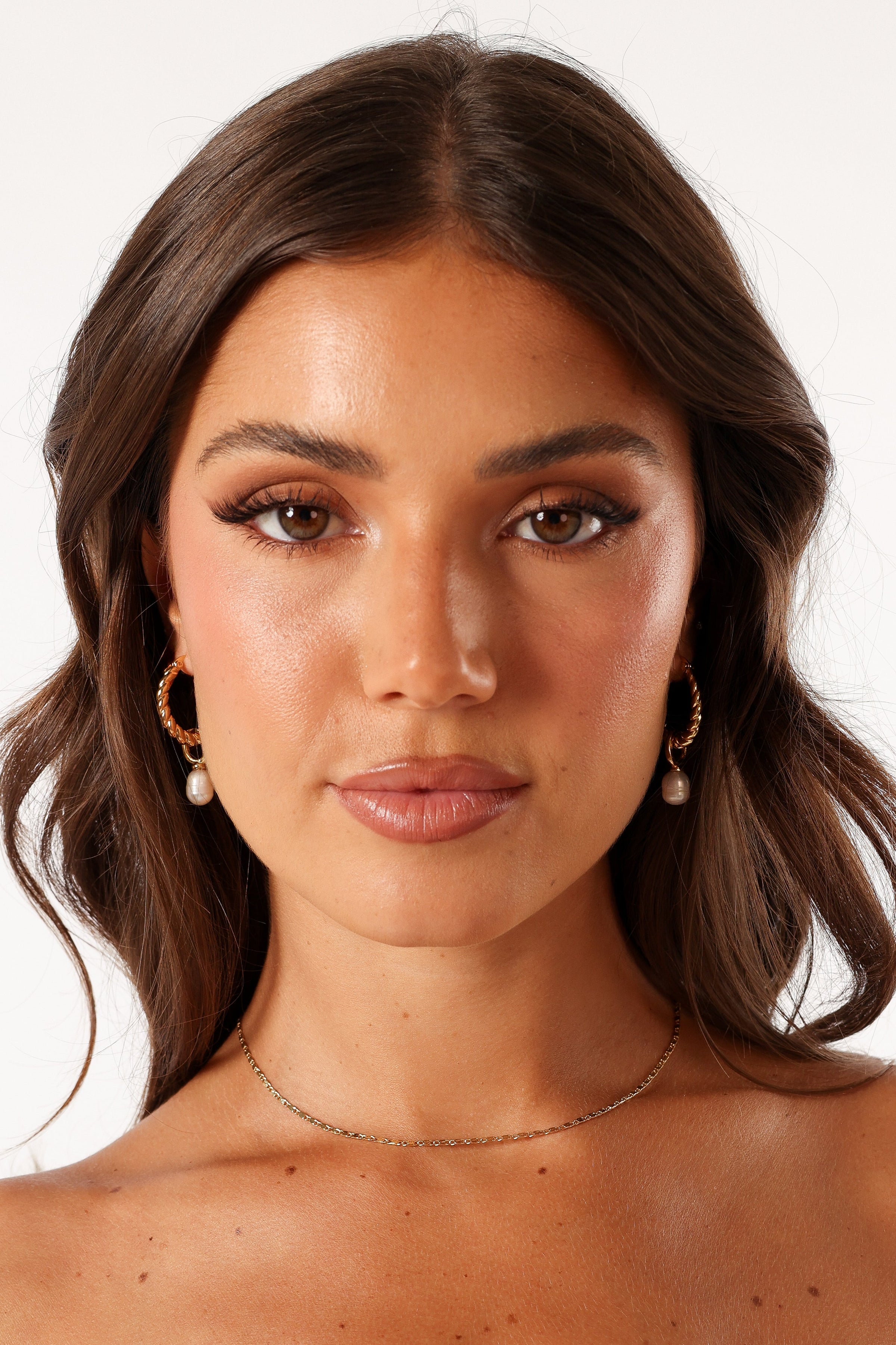 ACCESSORIES @Monika Hoop Earrings - Gold