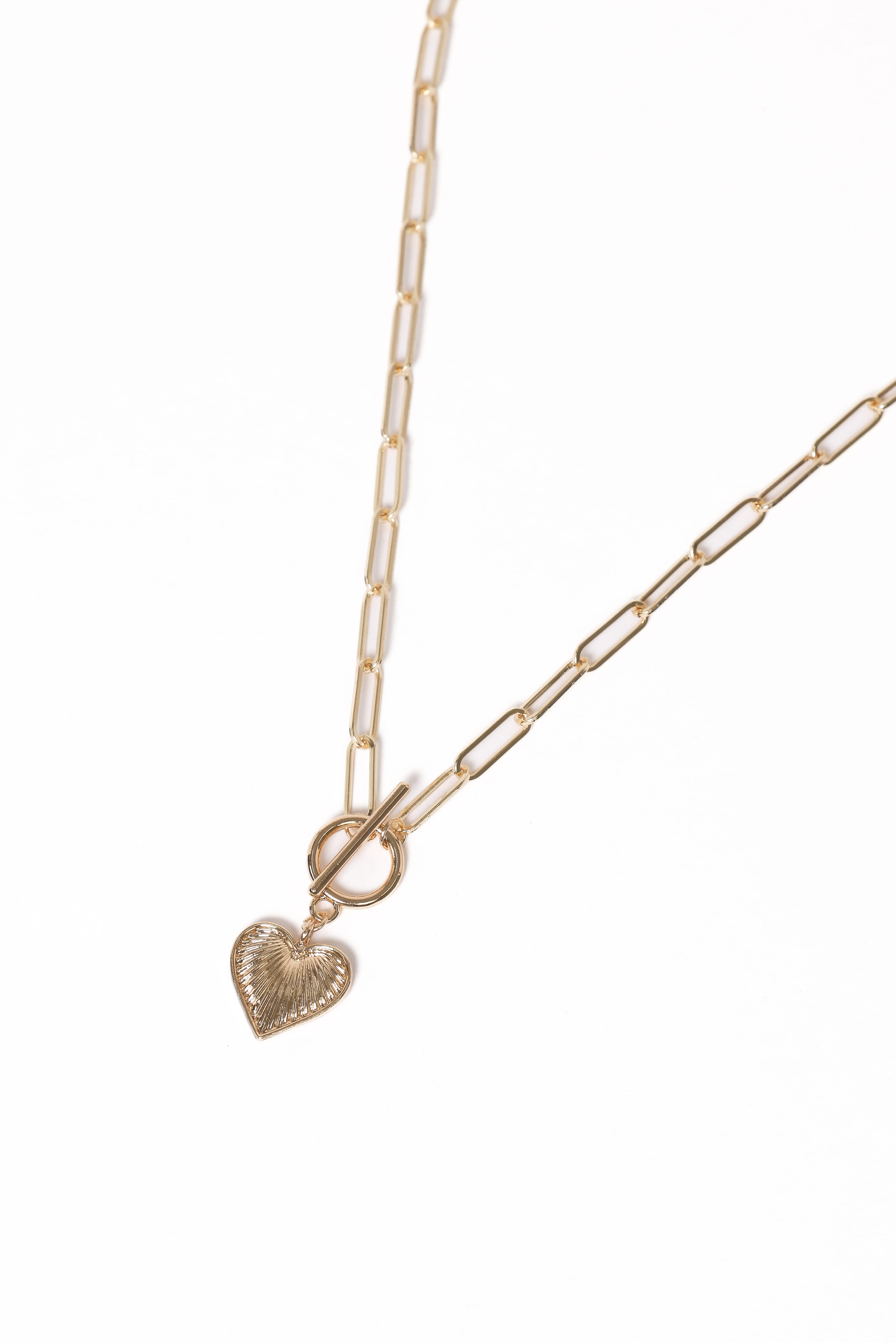 ACCESSORIES Morgan Heart Necklace - Gold