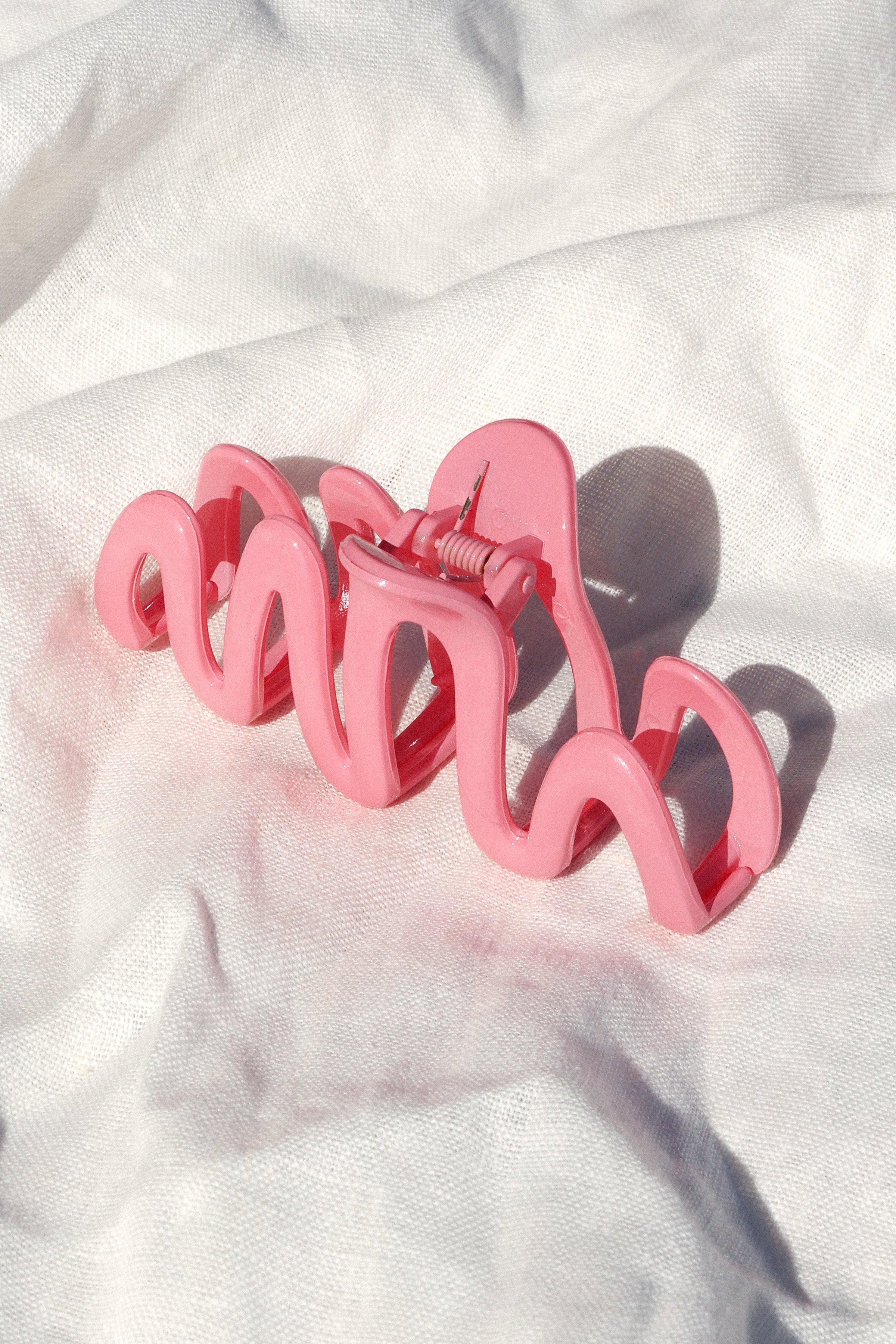 ACCESSORIES @Natalia Squiggle Hair Clip - Pink