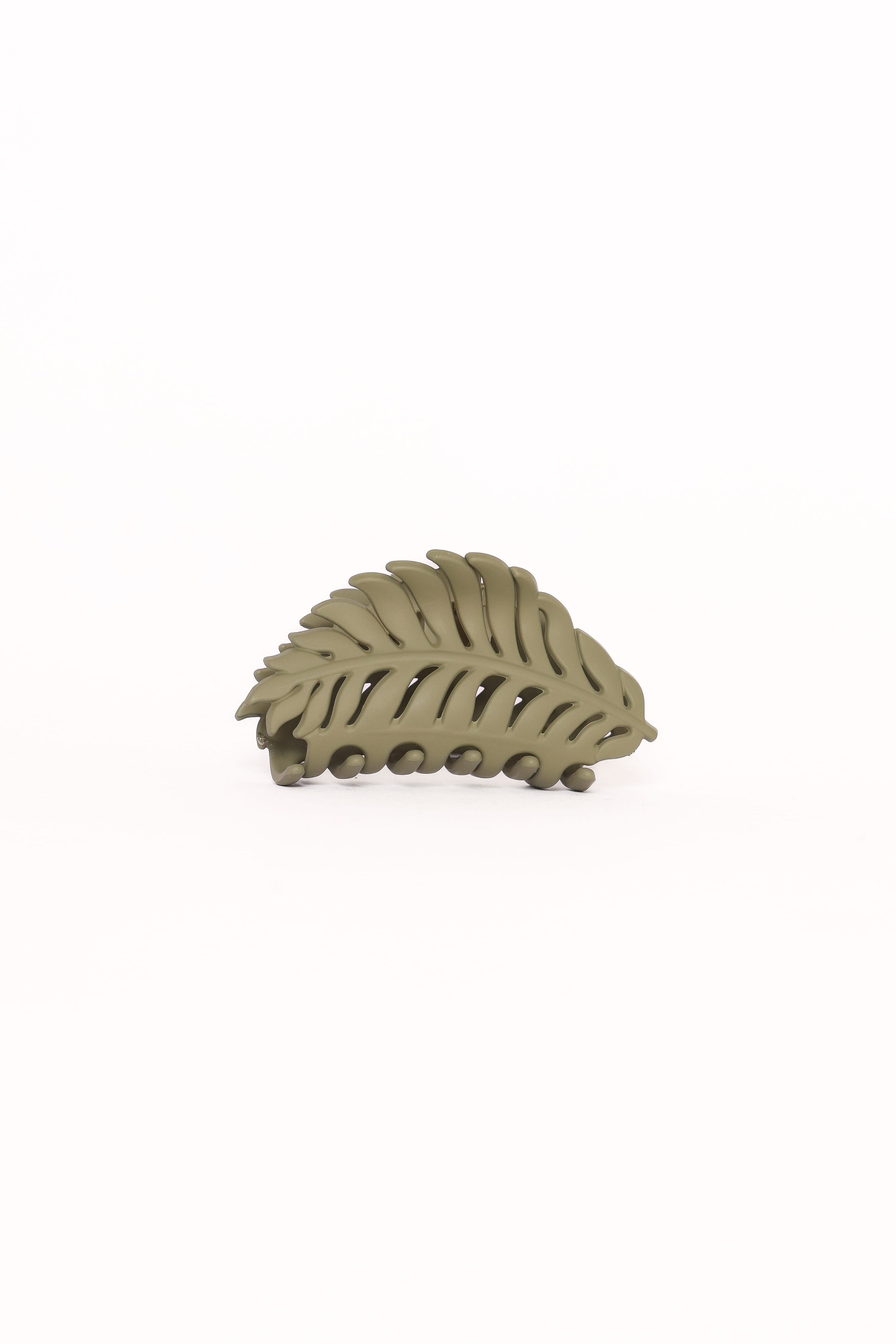 ACCESSORIES Palm Hair Clip - Green