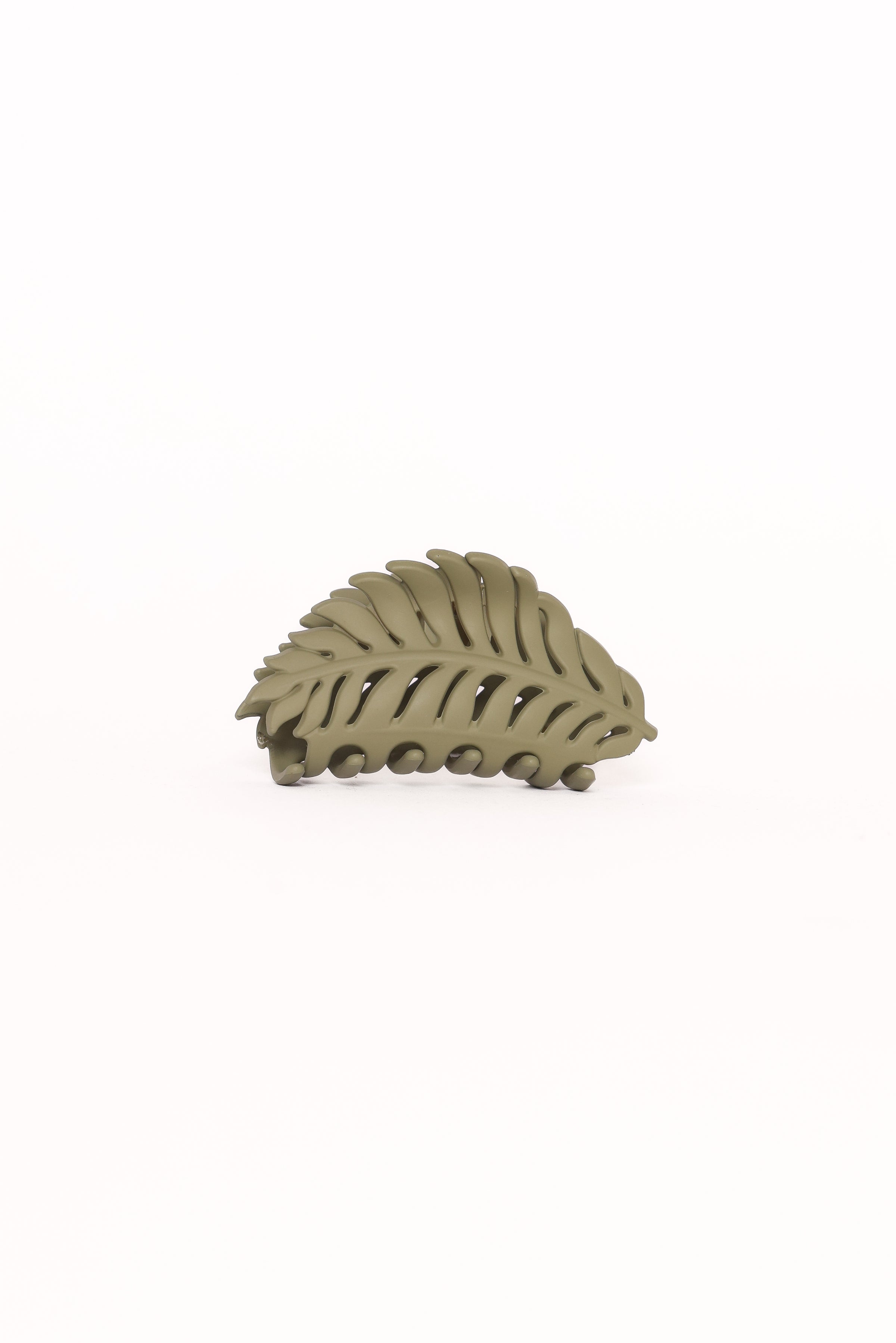 ACCESSORIES Palm Hair Clip - Green