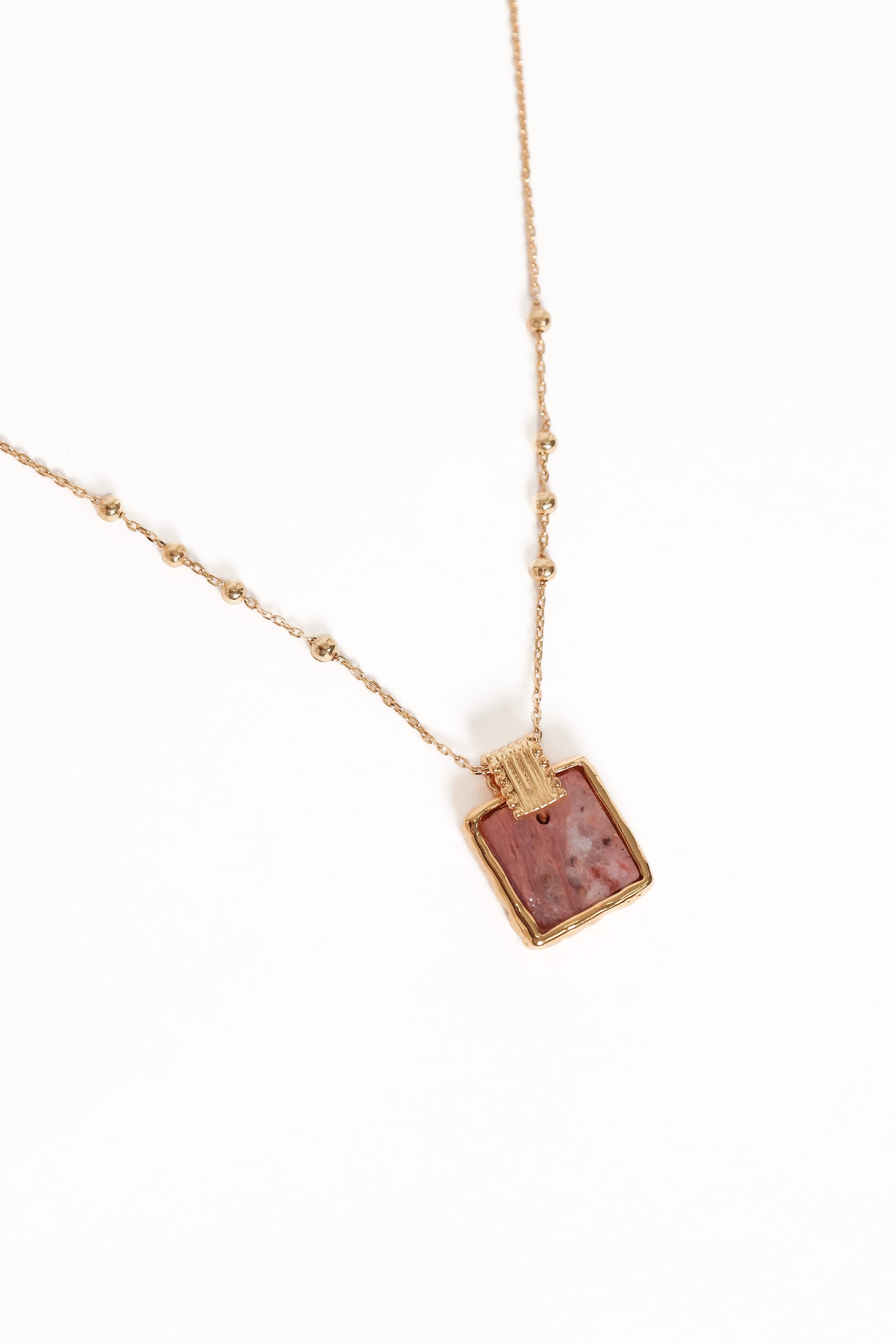 ACCESSORIES Rosie Necklace - Gold/Pink