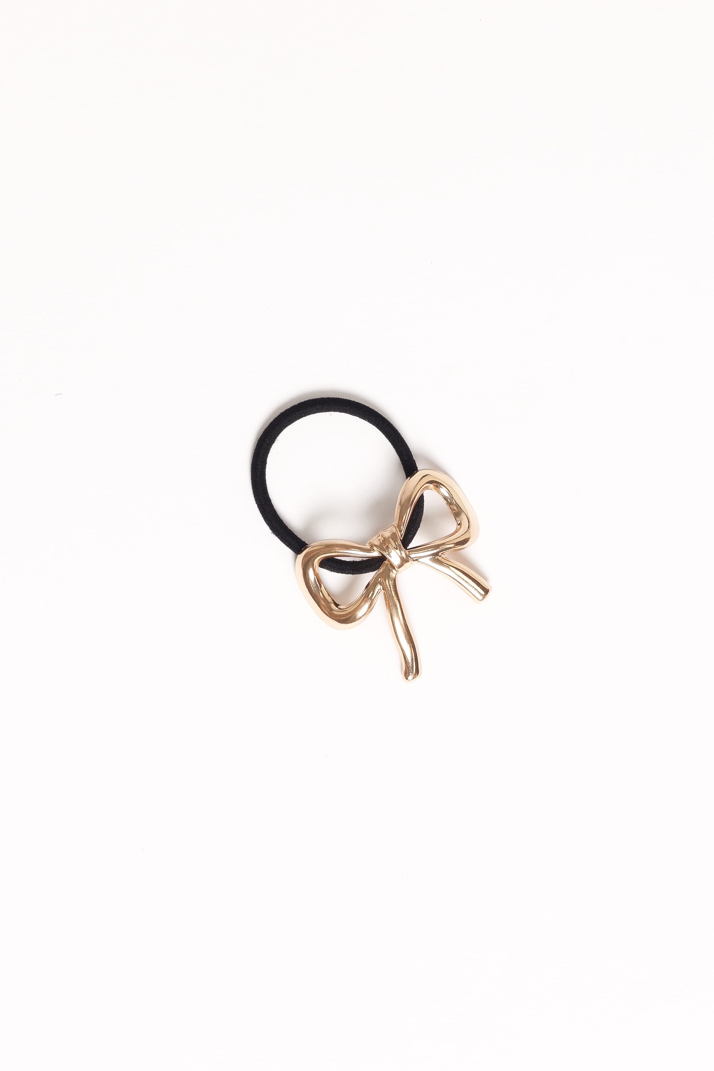 ACCESSORIES Roxy Bow Hair Tie - Gold
