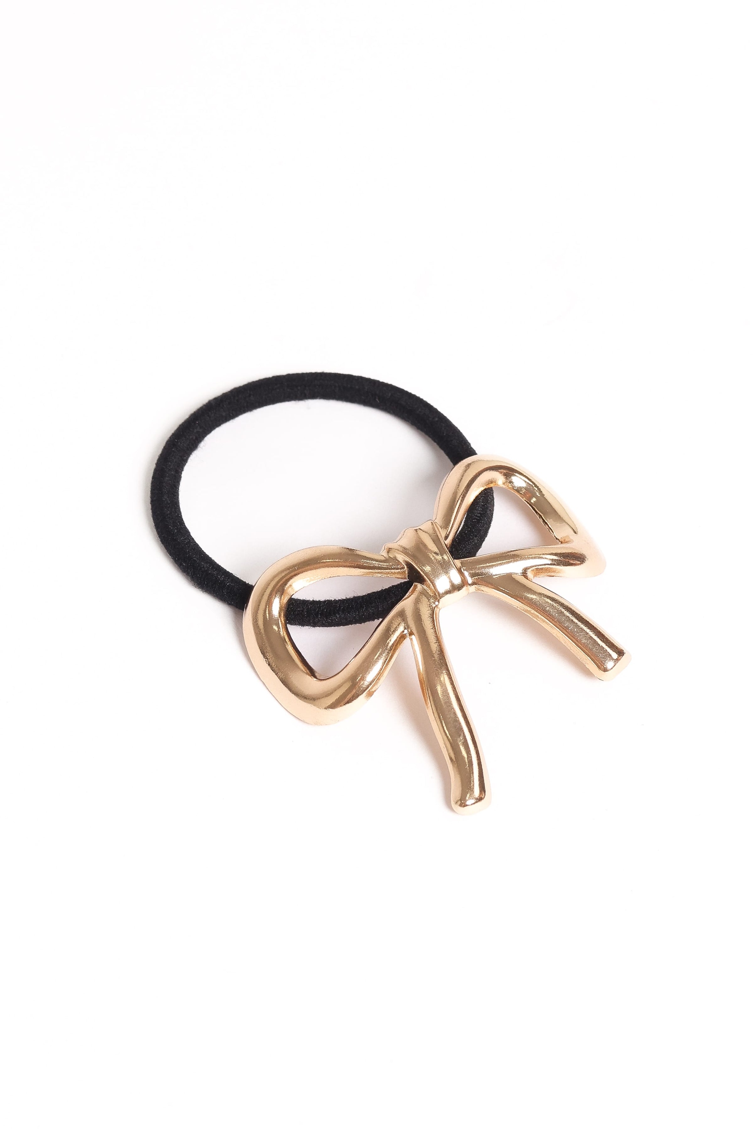 ACCESSORIES Roxy Bow Hair Tie - Gold