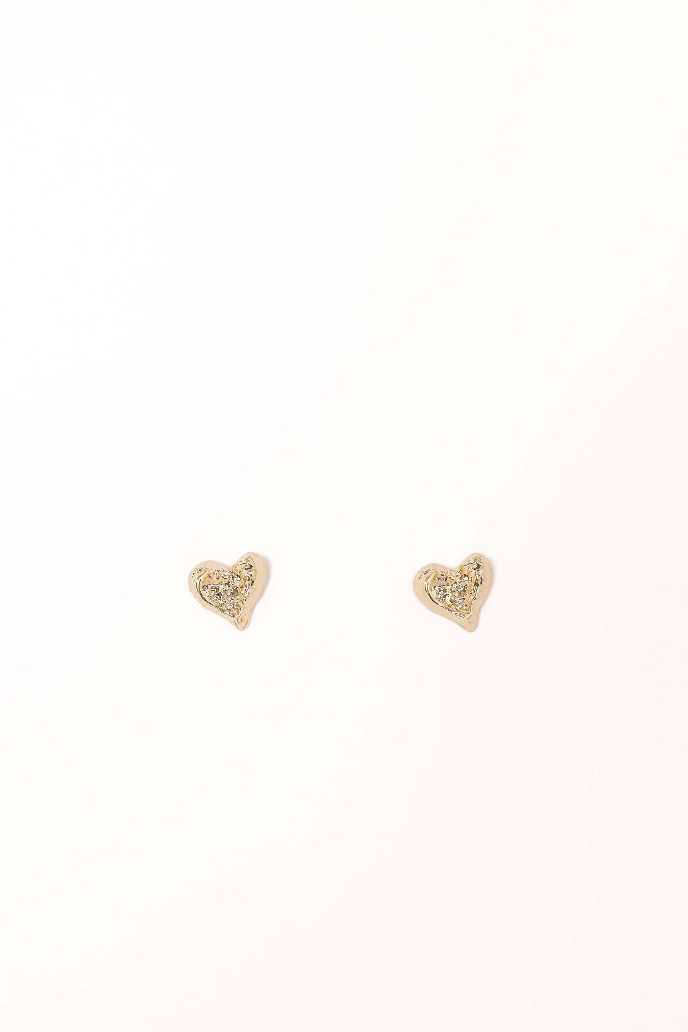 ACCESSORIES Shanice Heart Earrings - Gold