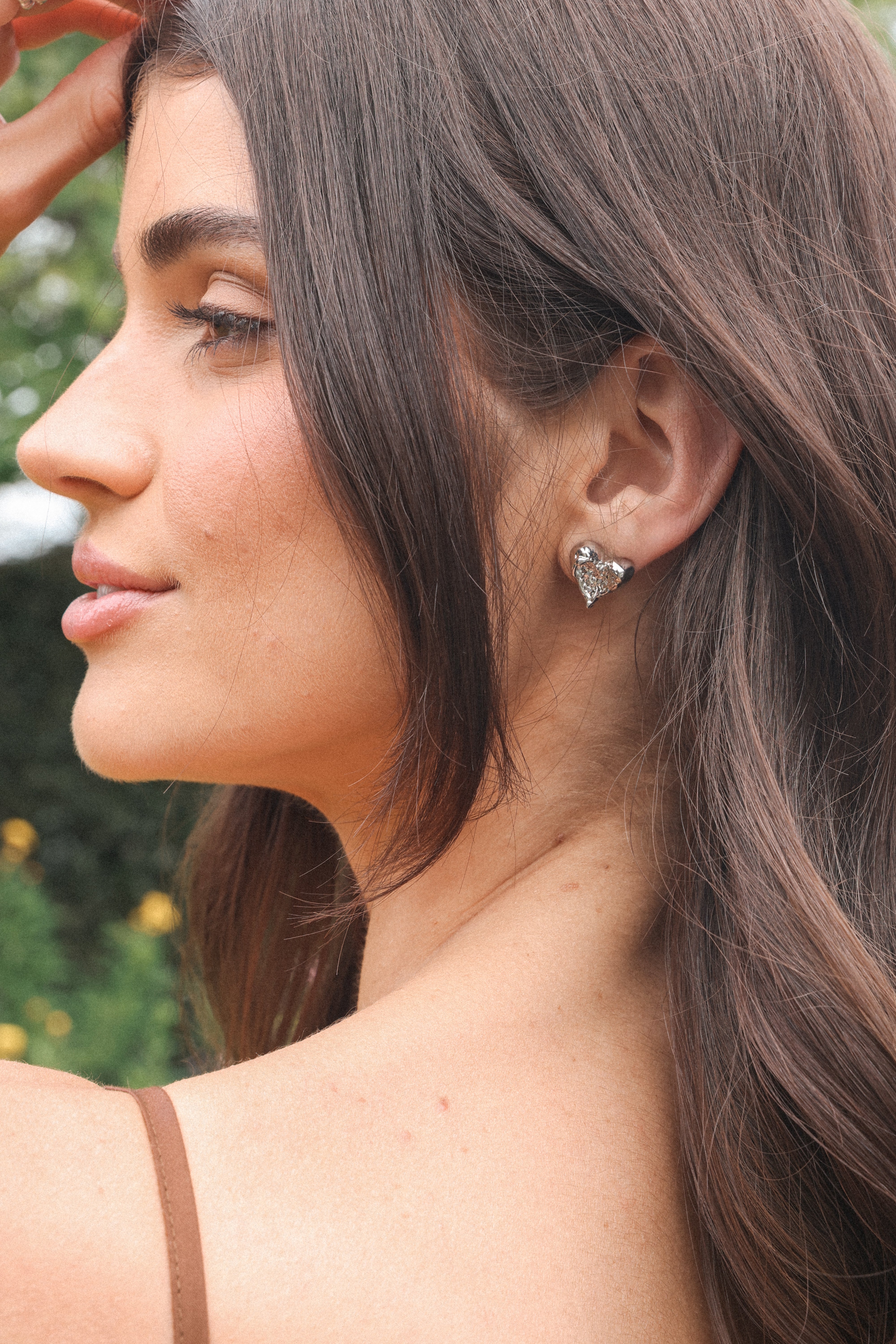 ACCESSORIES Shanice Heart Earrings - Silver