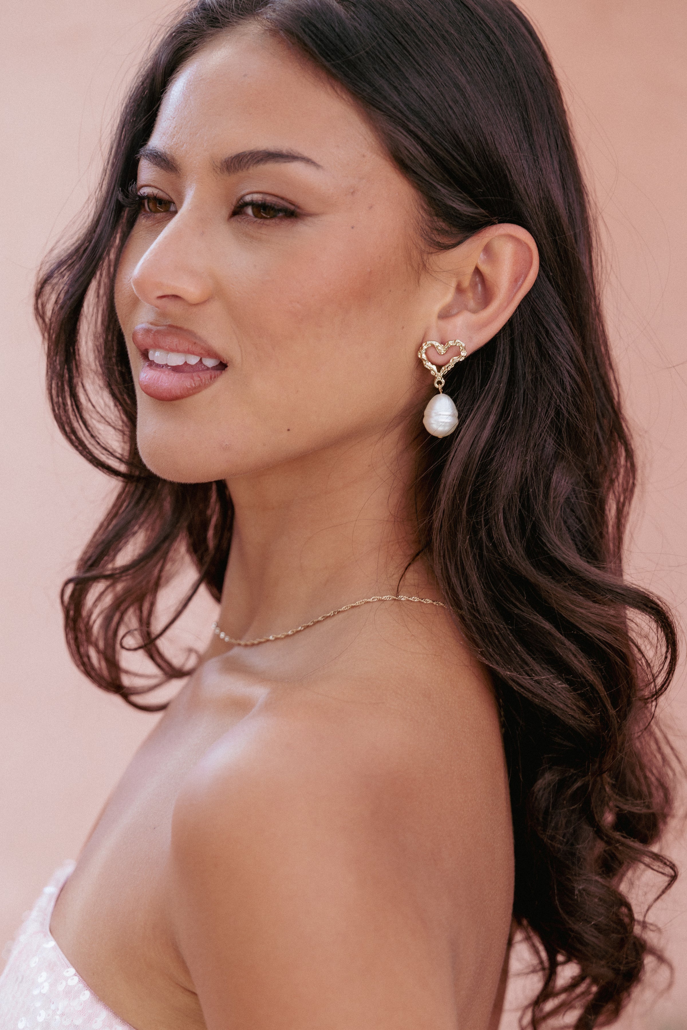 ACCESSORIES Solana Earrings - Gold Pearl