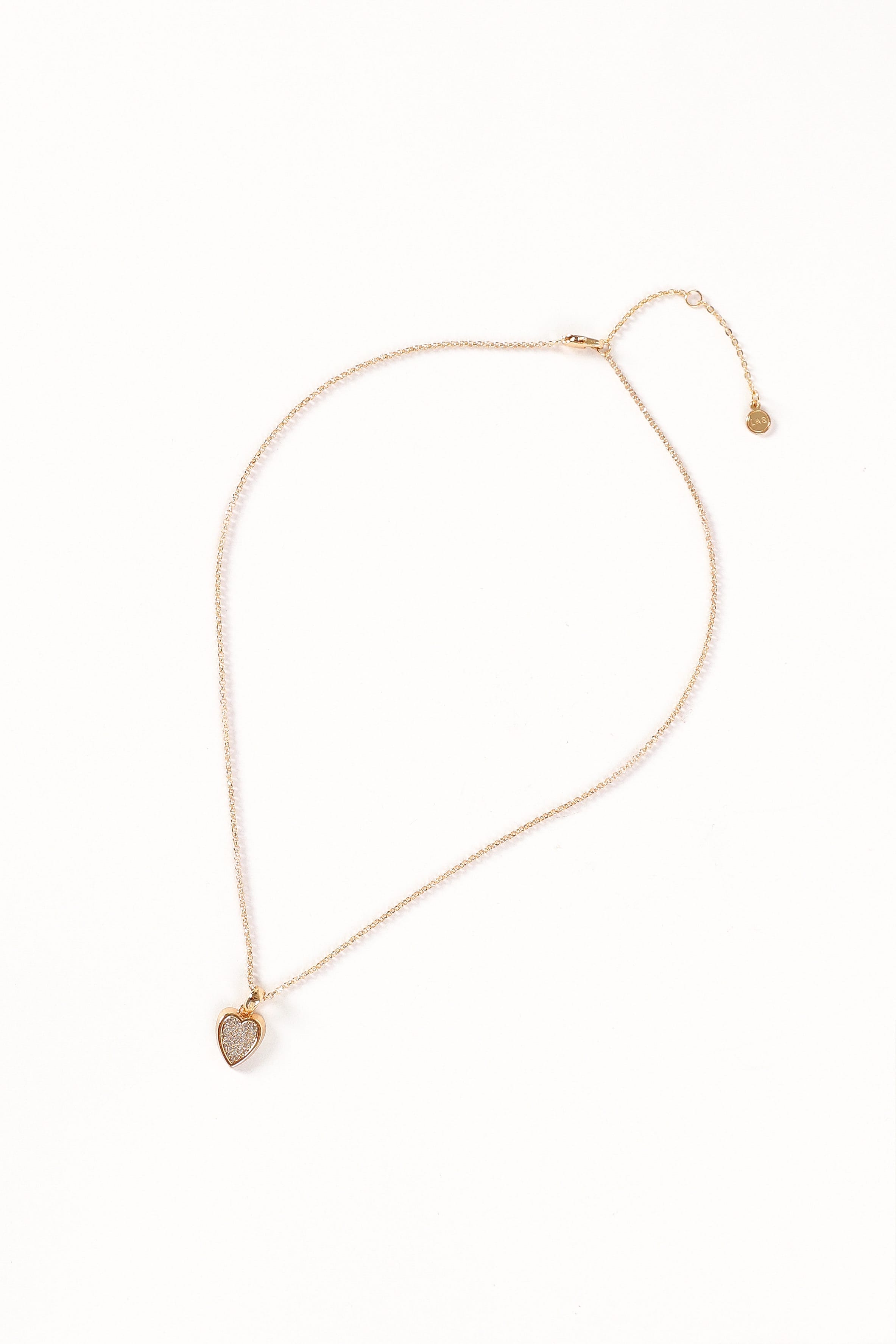 ACCESSORIES Sophie Heart Necklace - Gold