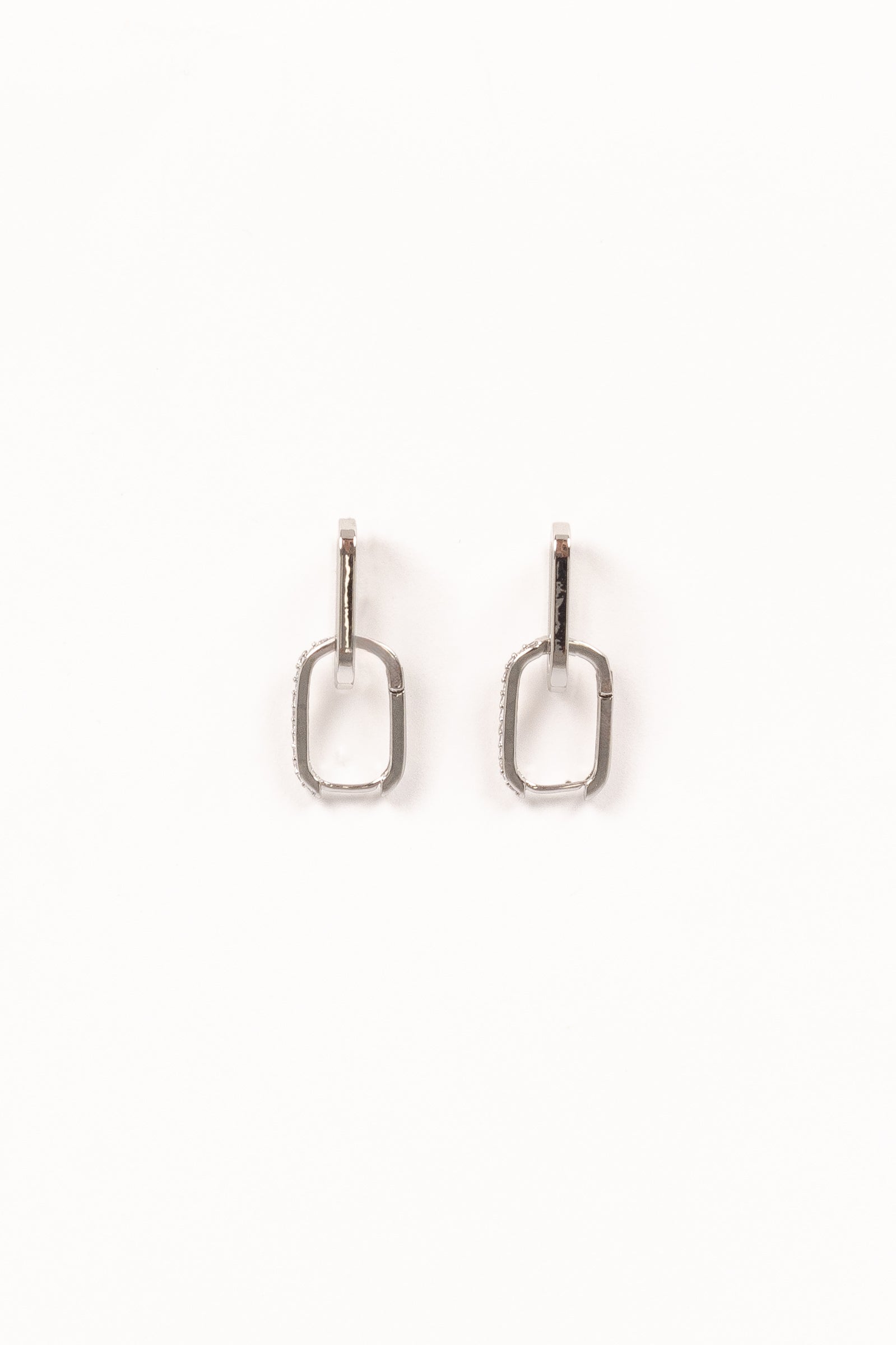 ACCESSORIES Teagan Double Hoop Earrings - Silver
