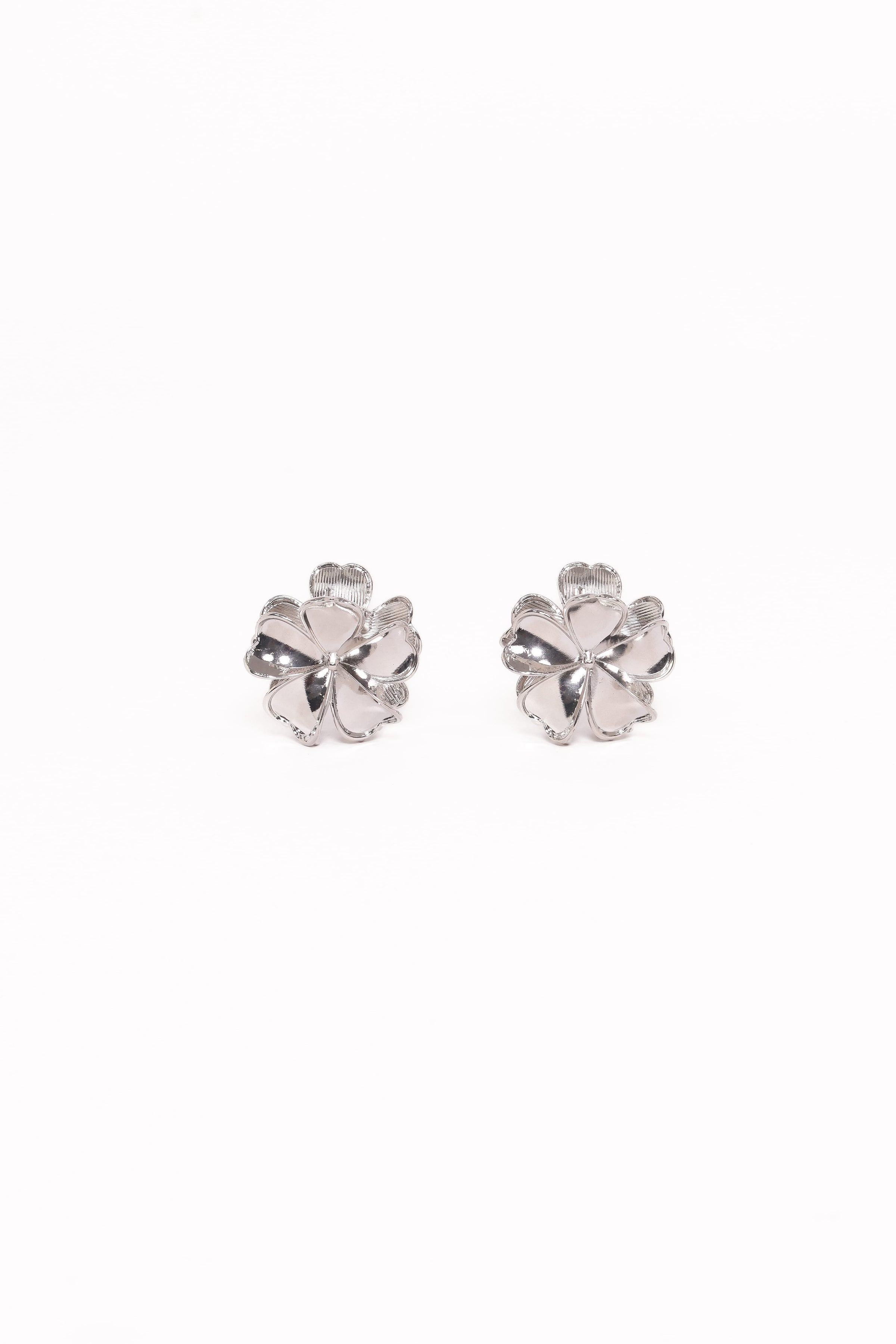 ACCESSORIES Tiffany 2 Pack Flower Hair Clips - Silver