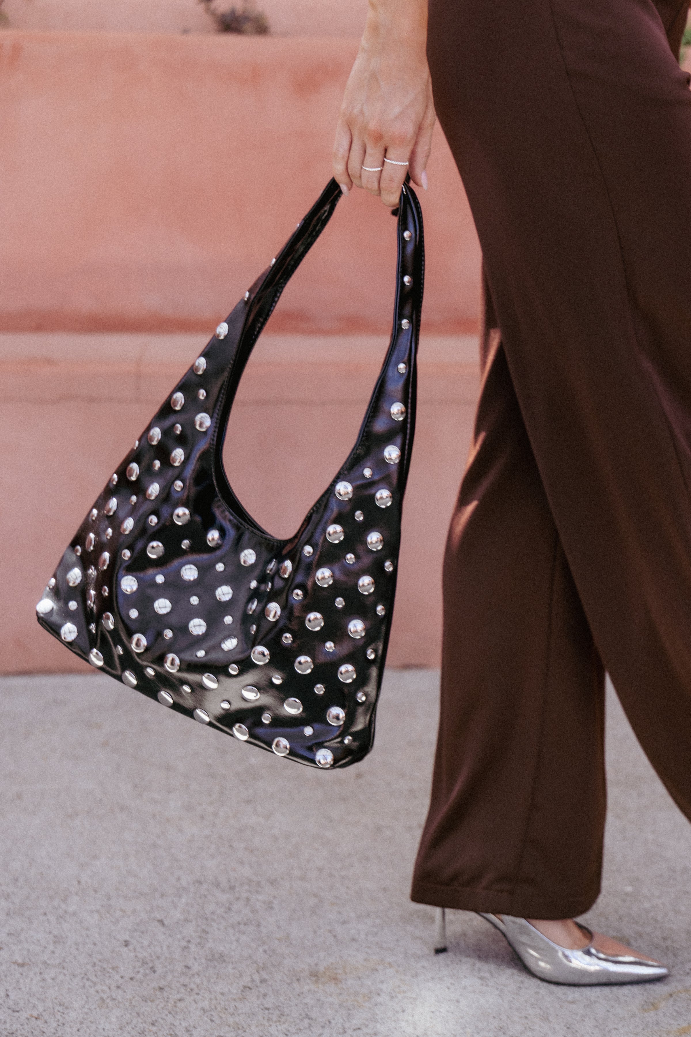 ACCESSORIES Valerie Studded Bag - Black