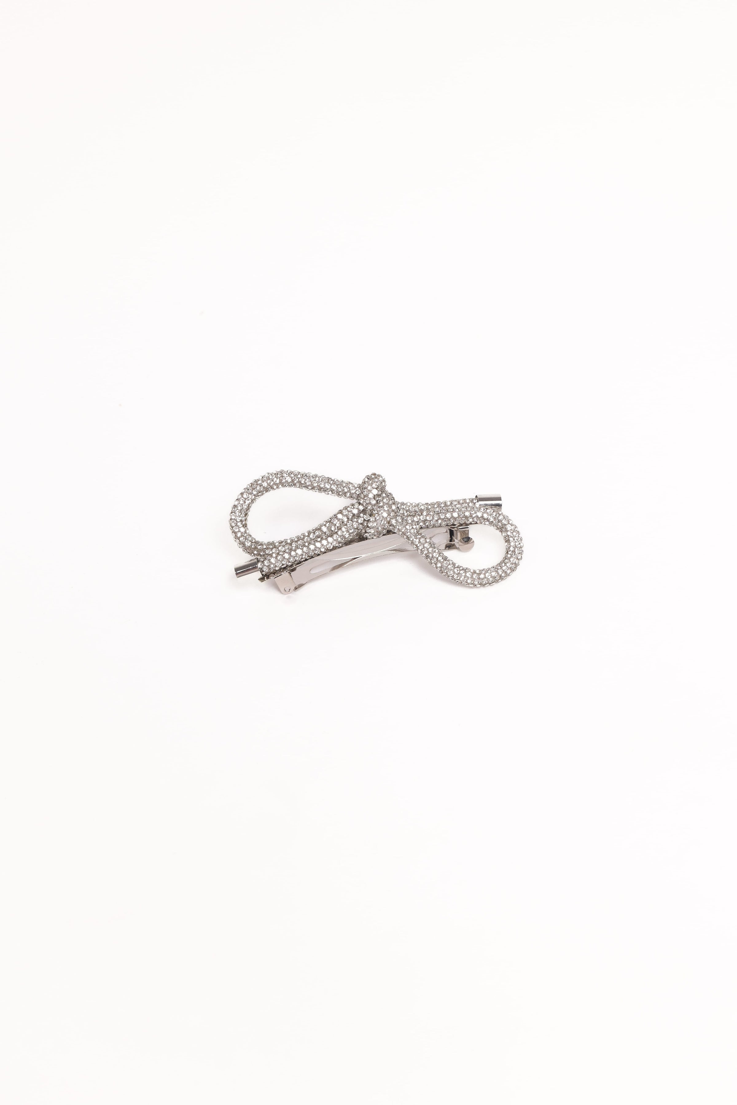 ACCESSORIES Whitney Bow Hair Clip - Silver