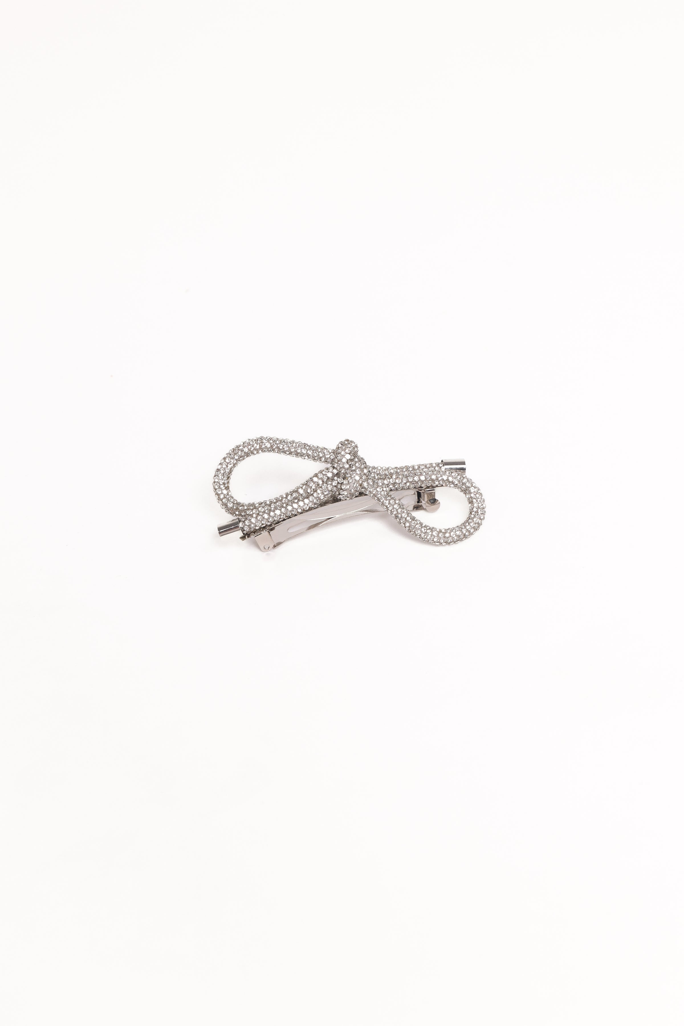 ACCESSORIES Whitney Bow Hair Clip - Silver