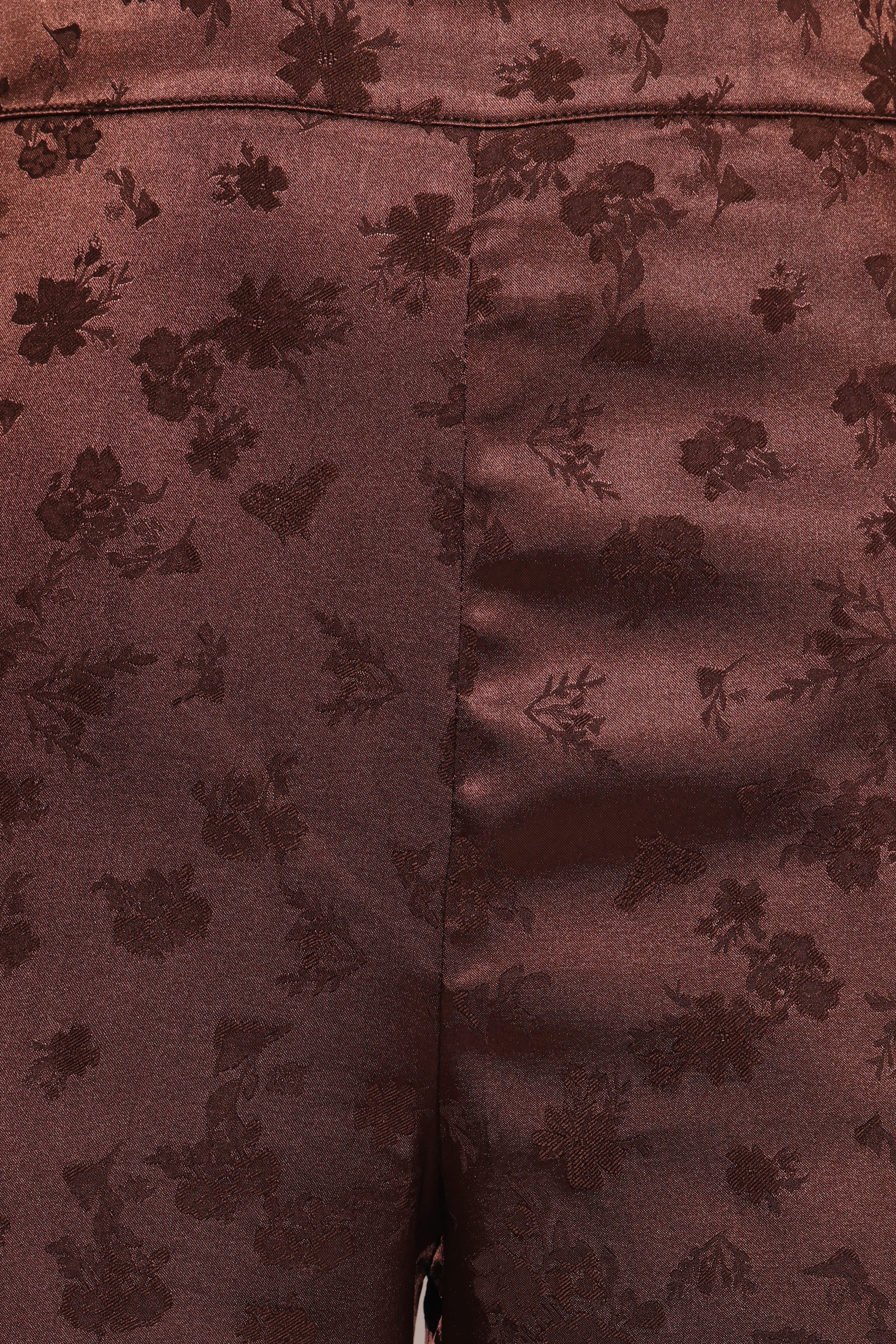 BOTTOMS Aaliyah Satin Pants - Chocolate