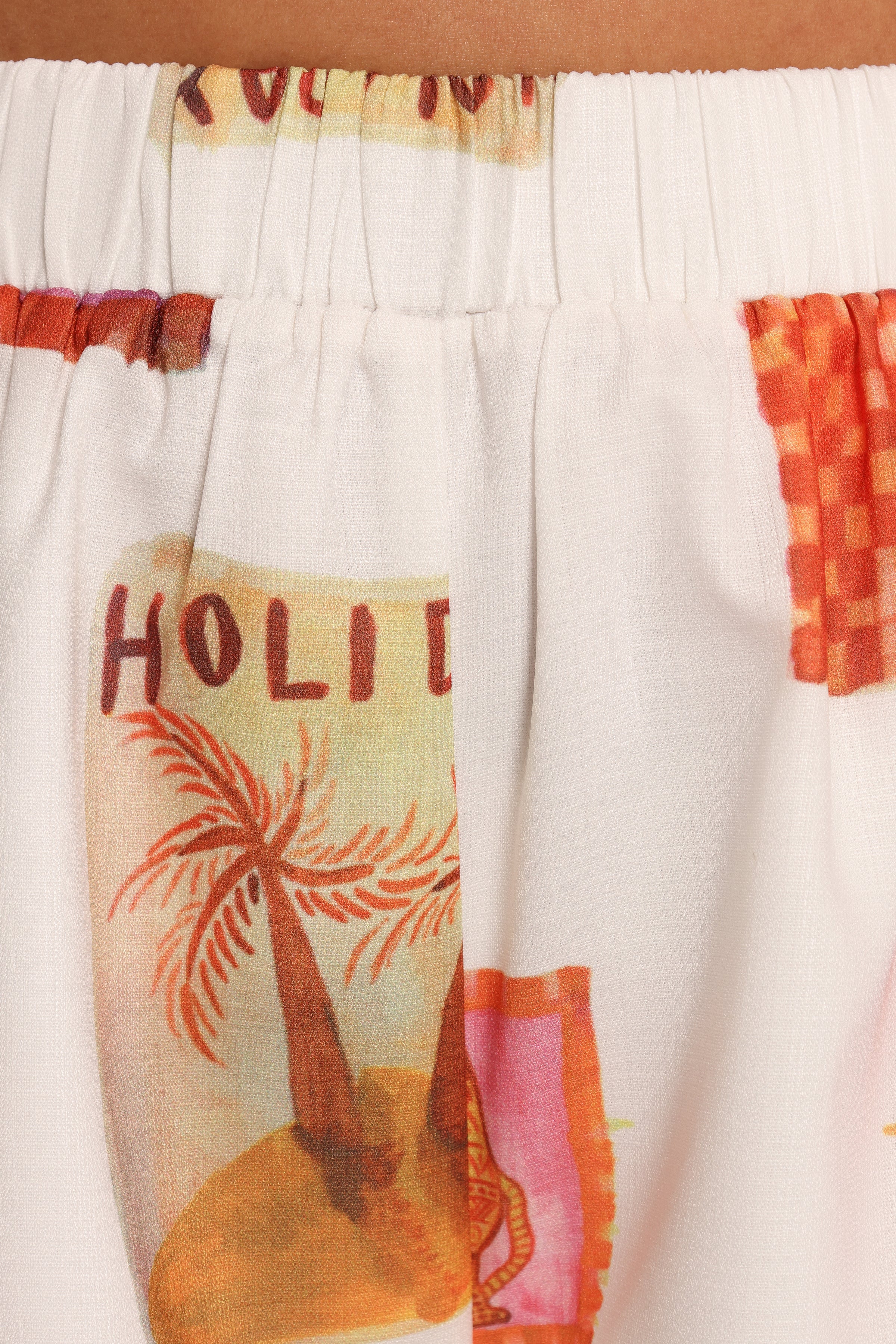 BOTTOMS Aaliyah Shorts - White Multi