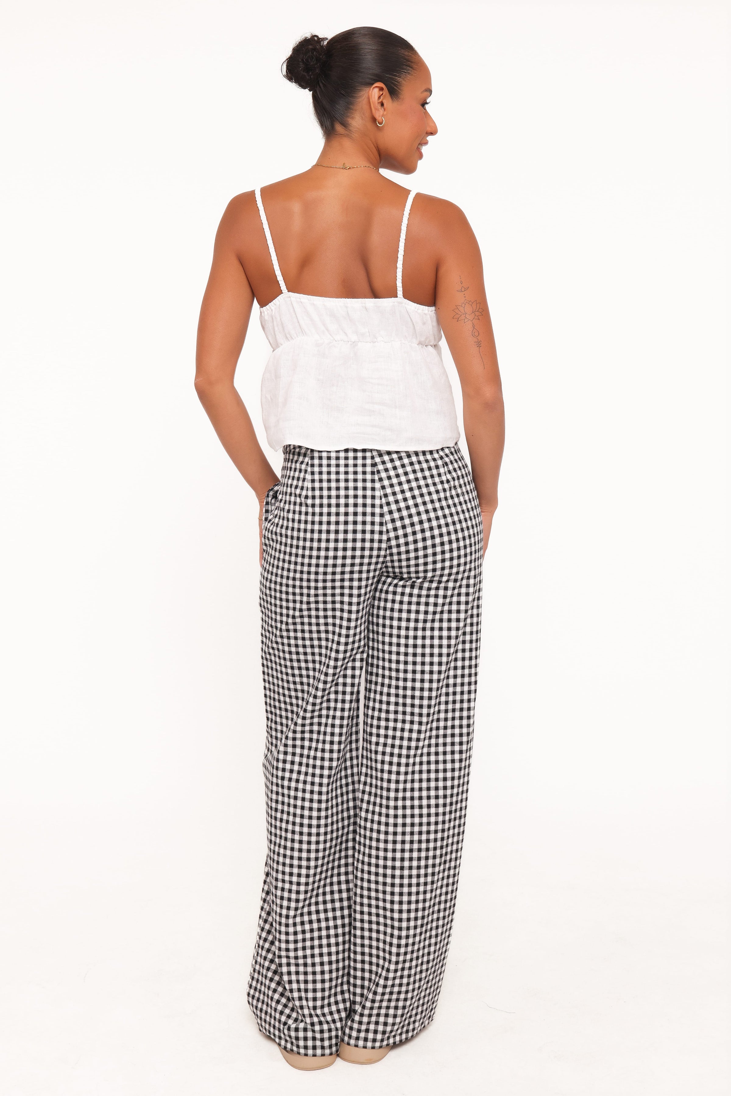 BOTTOMS Abbott Pants - Black Gingham