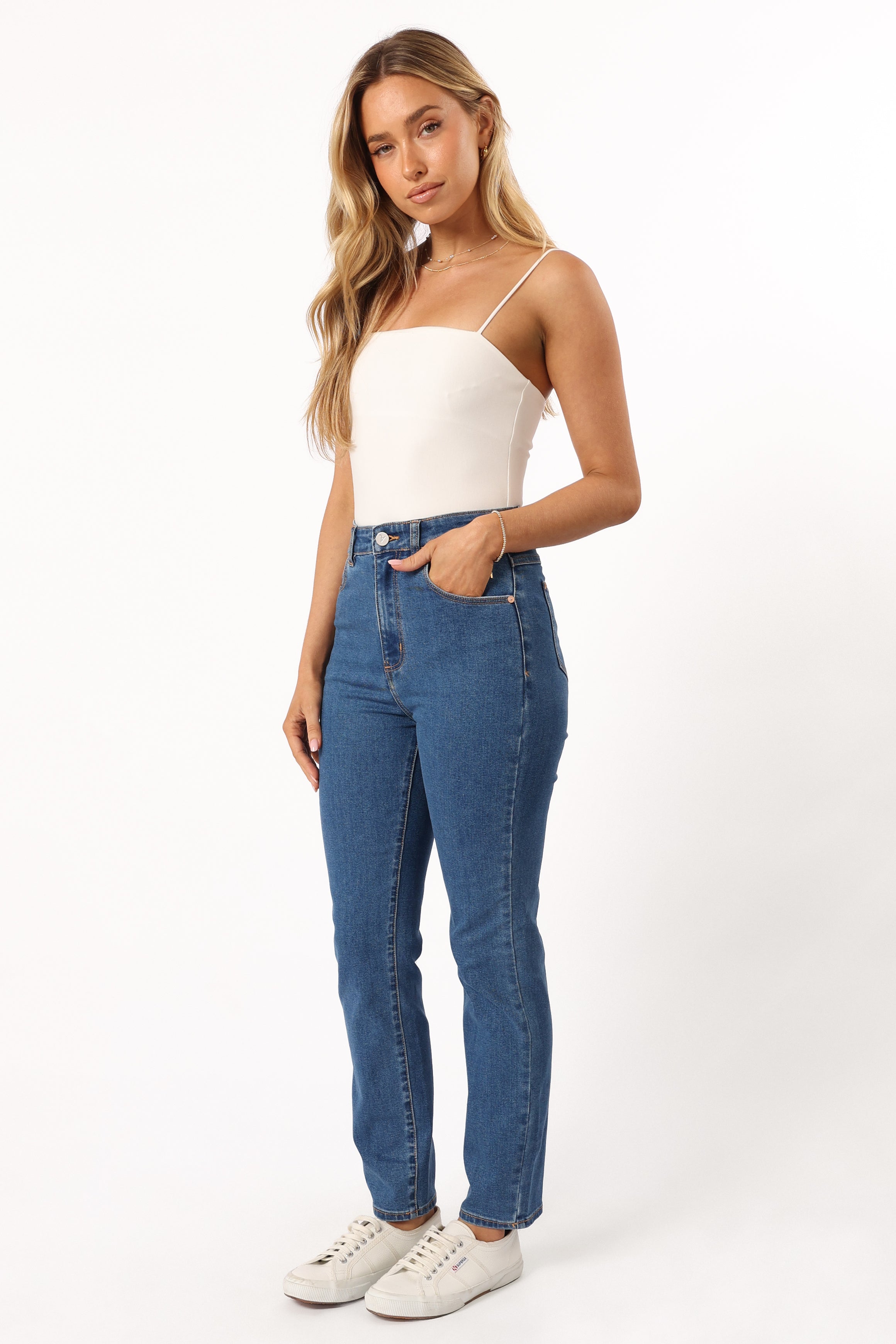 BOTTOMS @Abrand 94 High Slim Jeans - Liliana Mid Blue