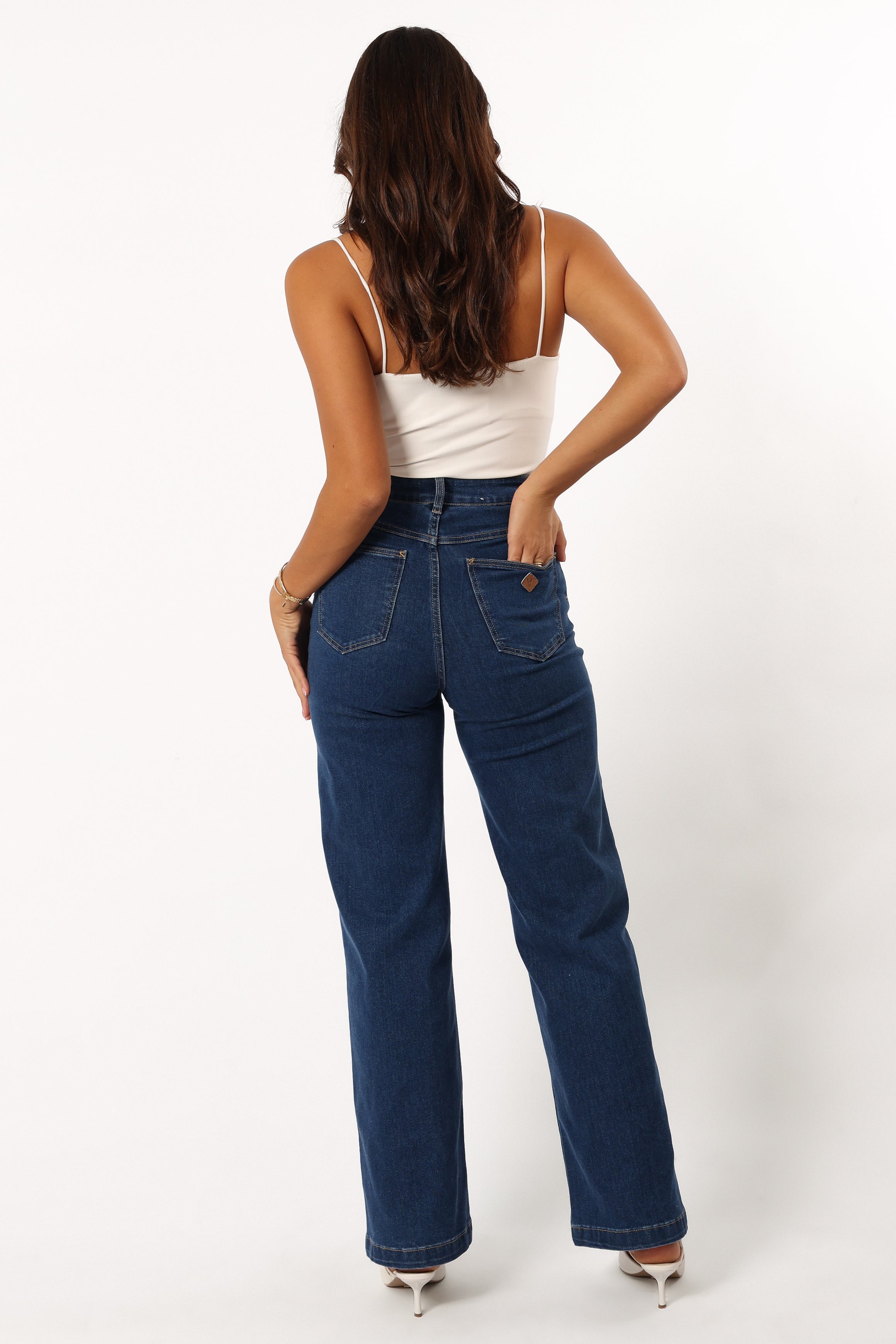 BOTTOMS @Abrand 94 High Wide Jeans - Ruth Mid Blue (Hold for Cool Beginnings)