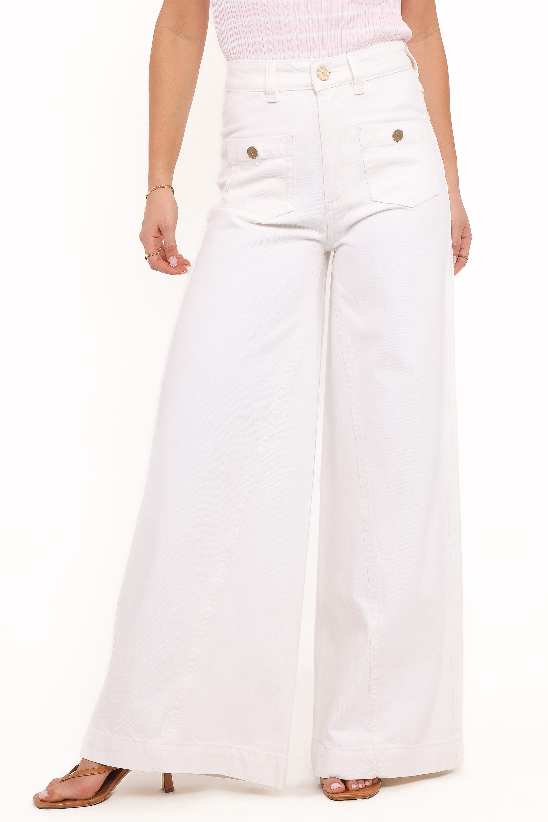 BOTTOMS Abrand 94 Super Wide Jeans - White Gold