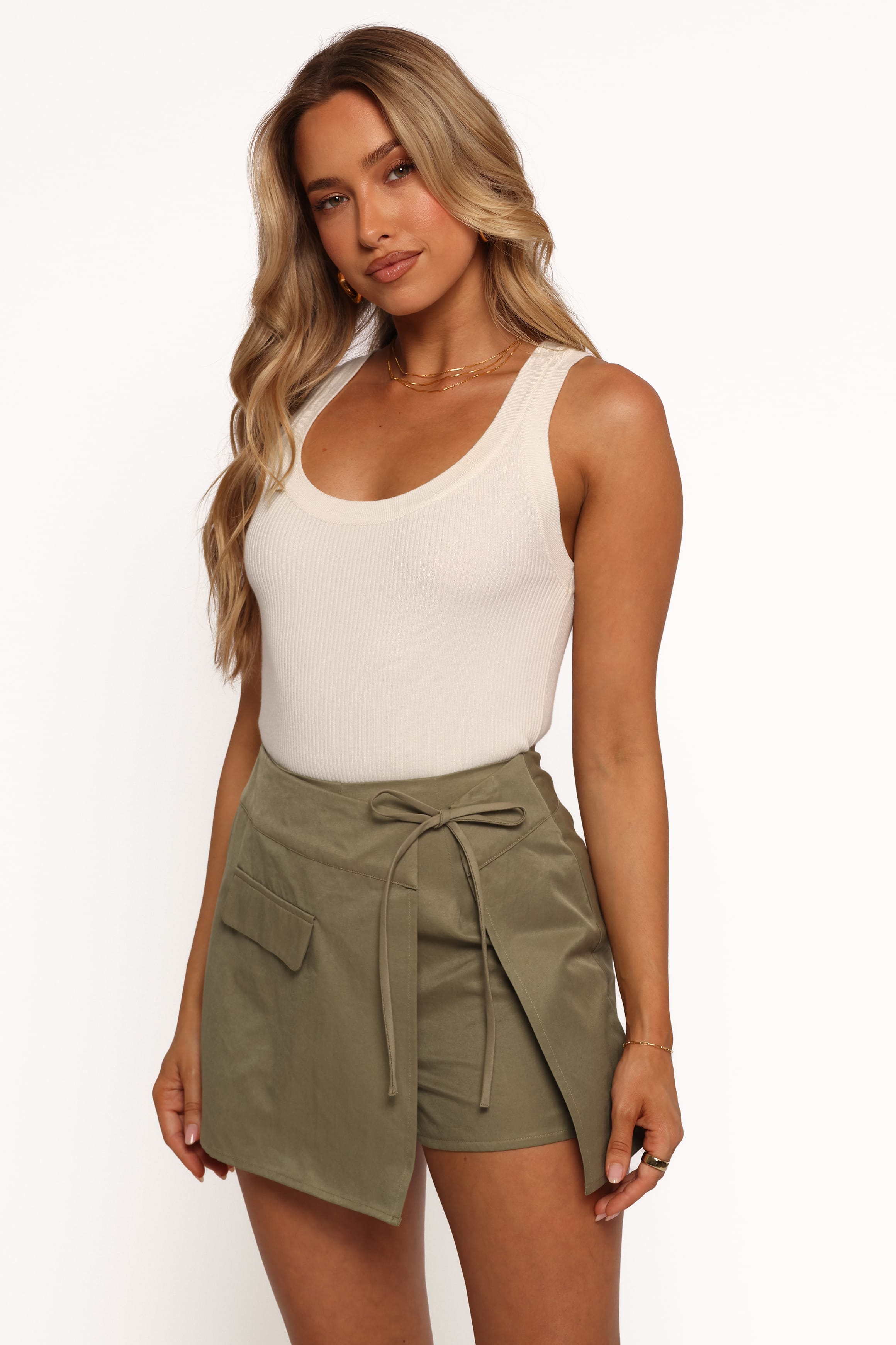 BOTTOMS Adrie Skort - Khaki Green