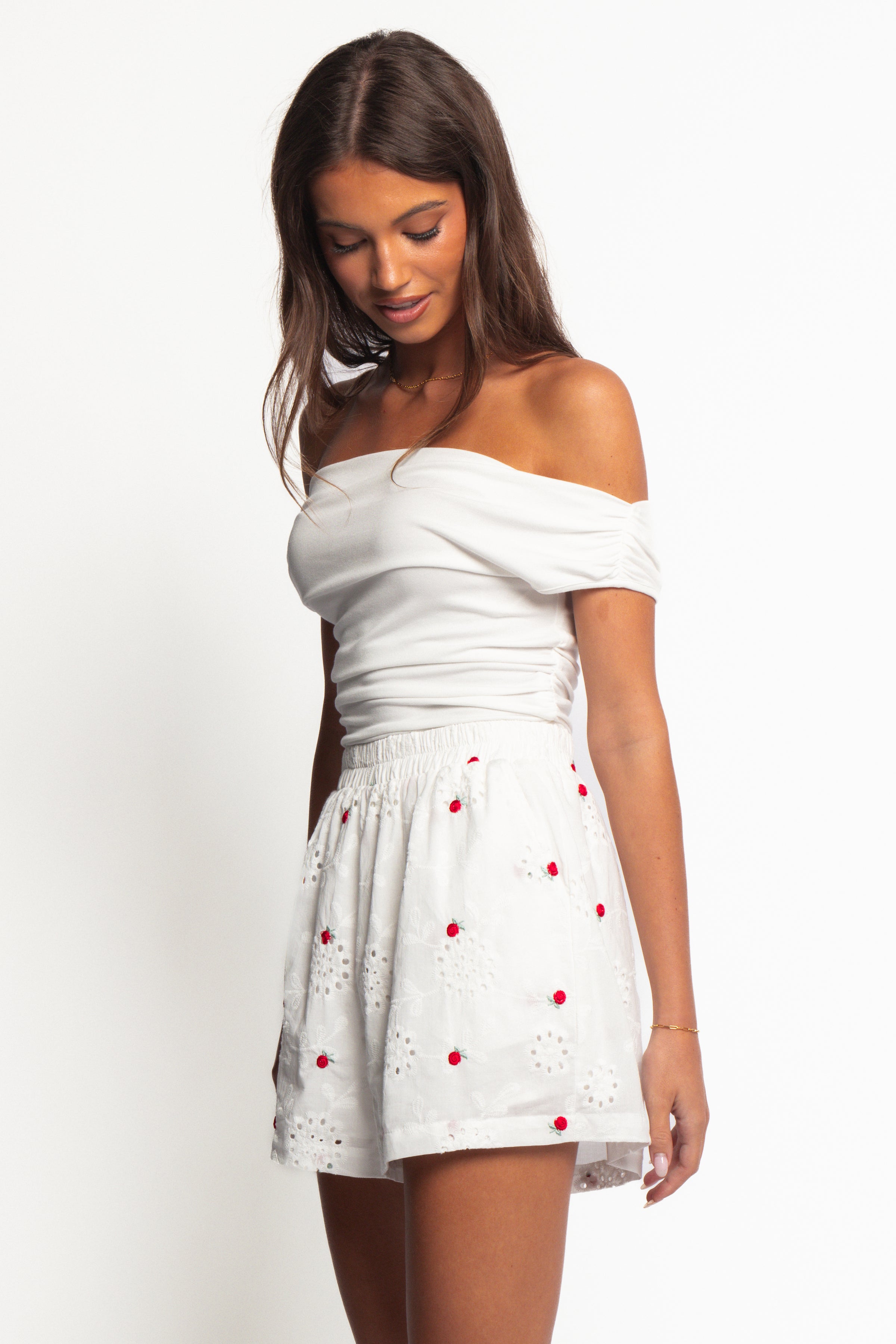 BOTTOMS Aisha Shorts - White