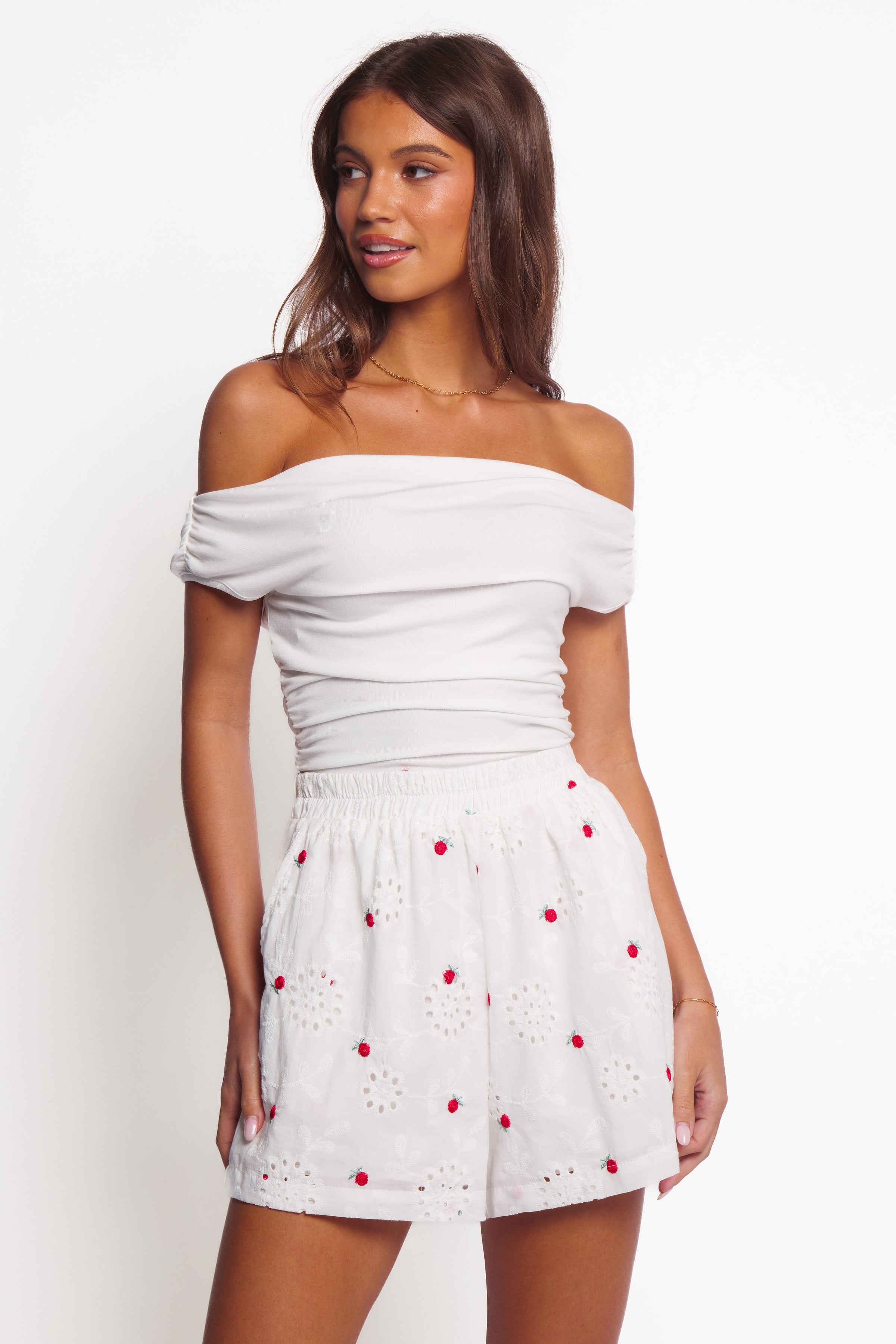 BOTTOMS Aisha Shorts - White