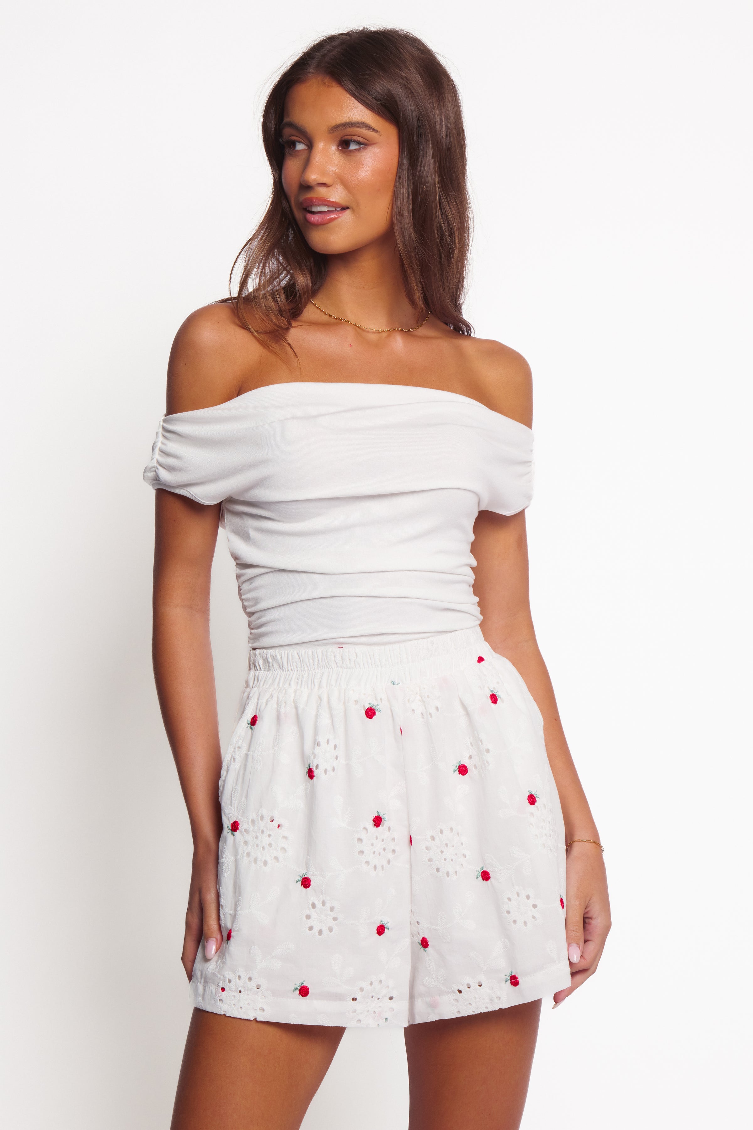 BOTTOMS Aisha Shorts - White